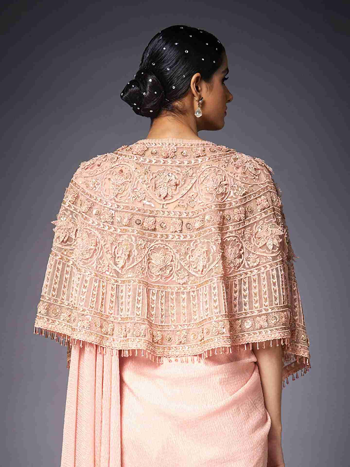 Peach Florance Cape