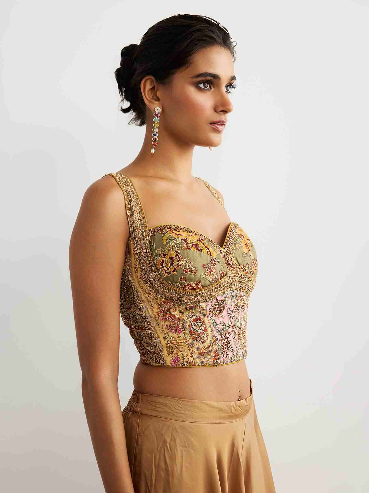 Peach Pitch Patch Blouse