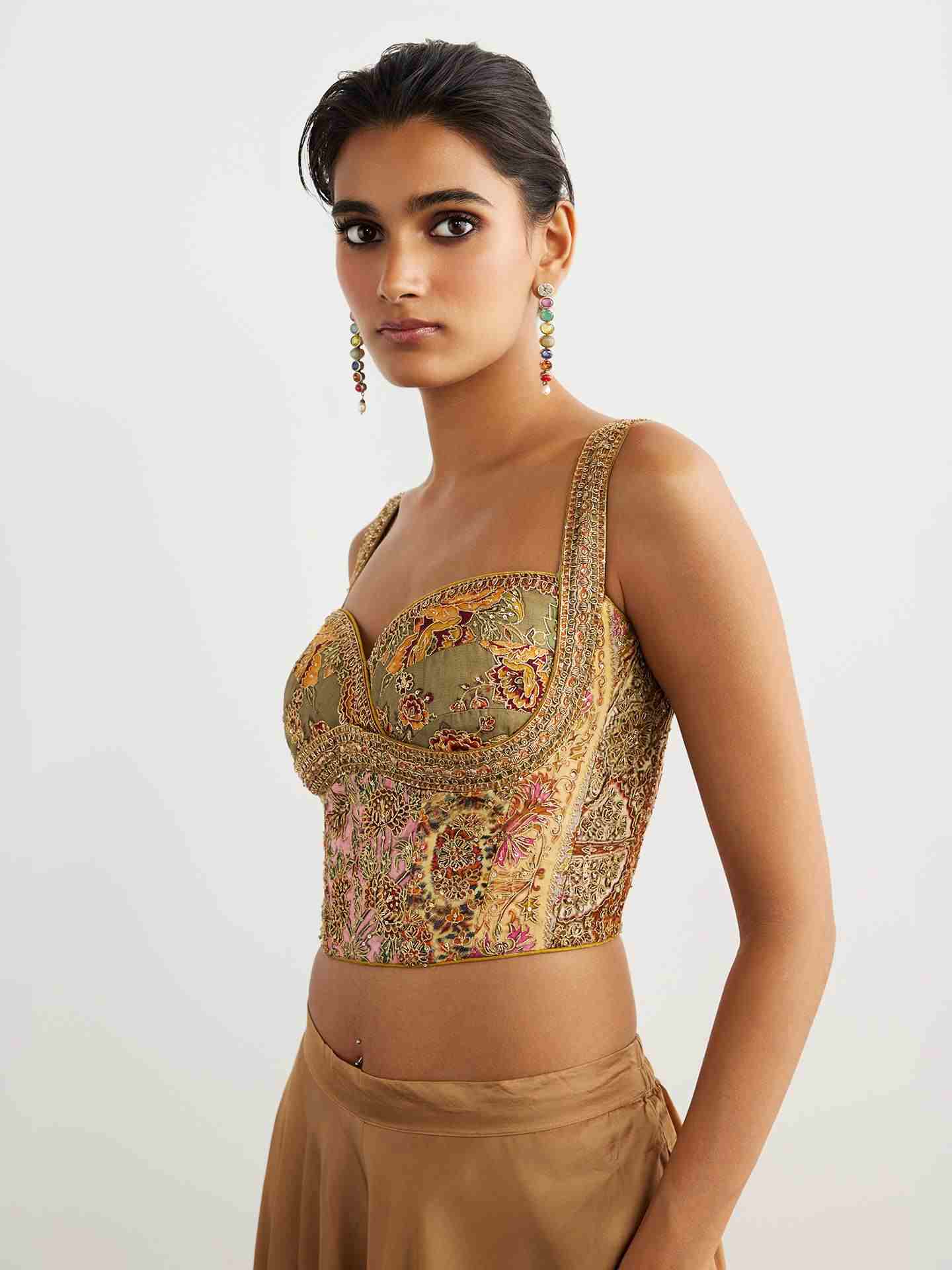 Peach Pitch Patch Blouse