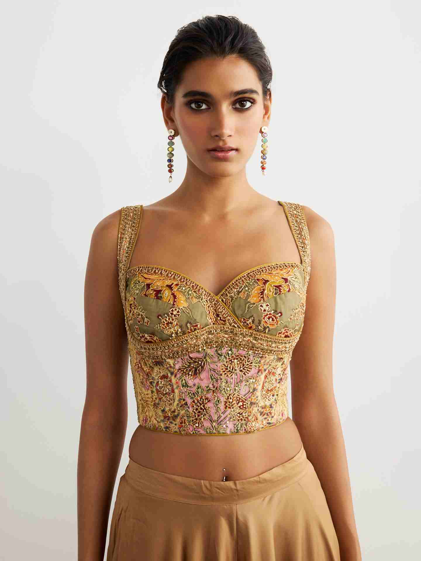 Peach Pitch Patch Blouse