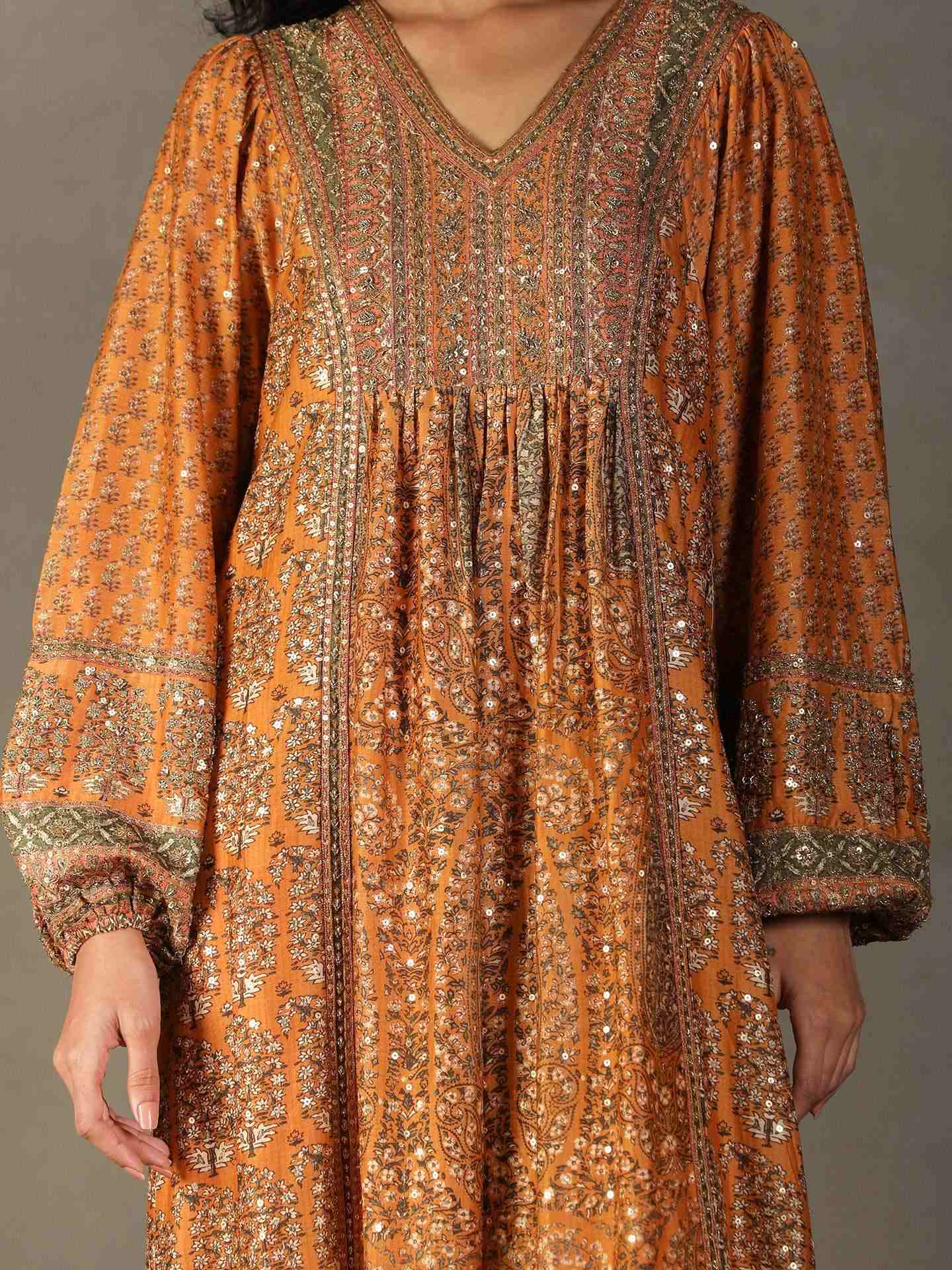 Topaz Yellow & Khaki Keya Dress