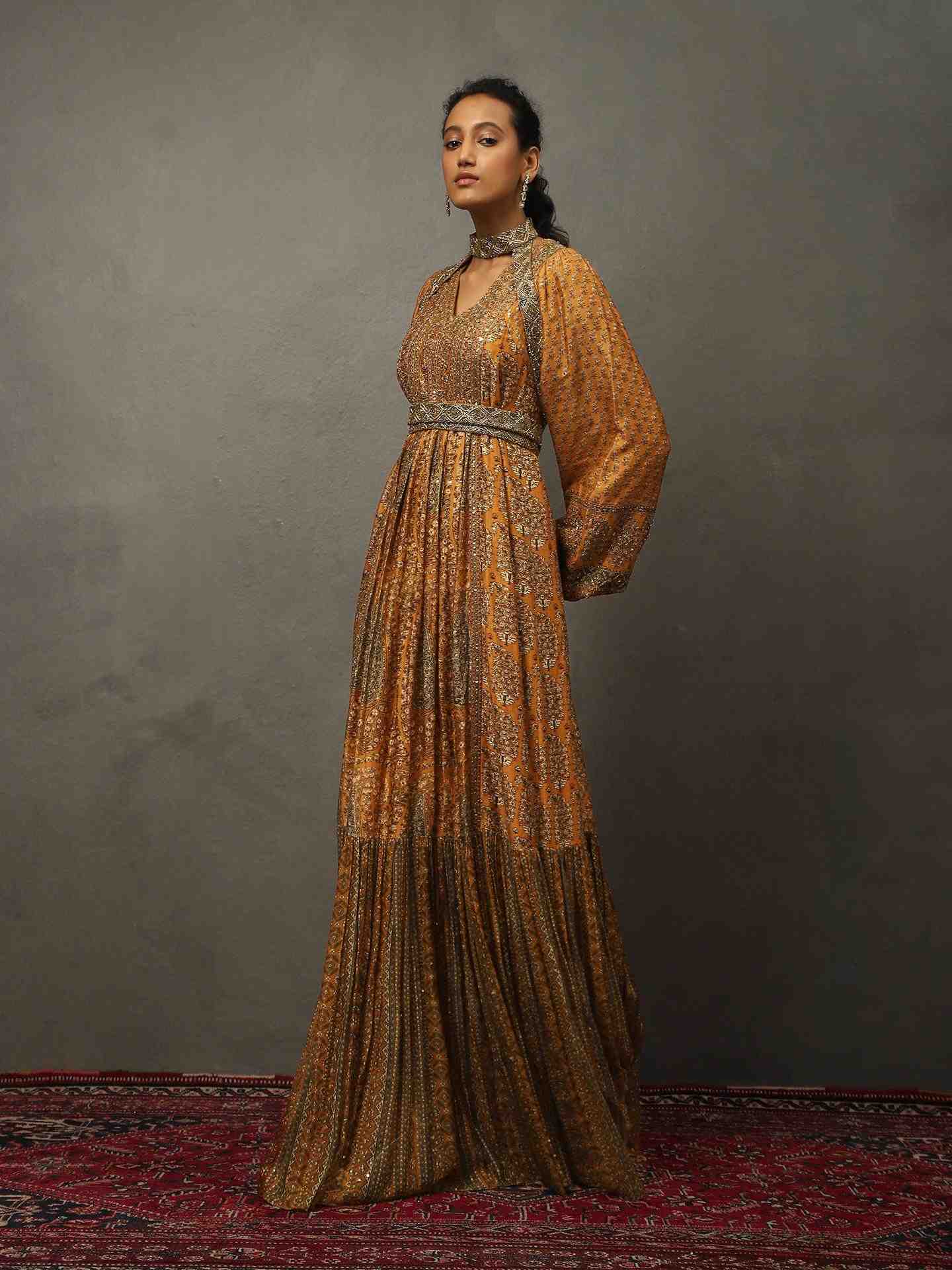 Rust Keya Dress