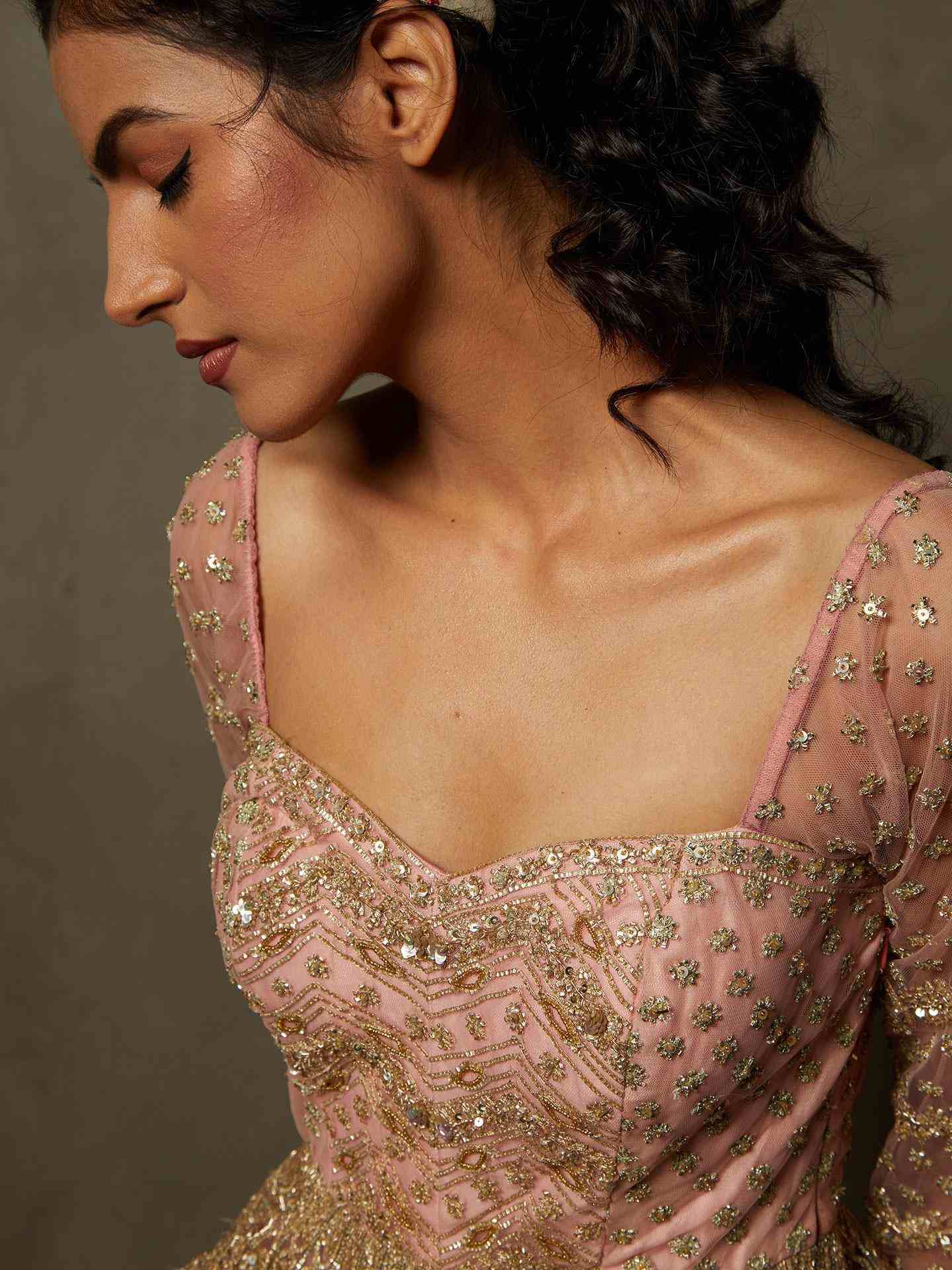 Blush Peach Chanda Dress