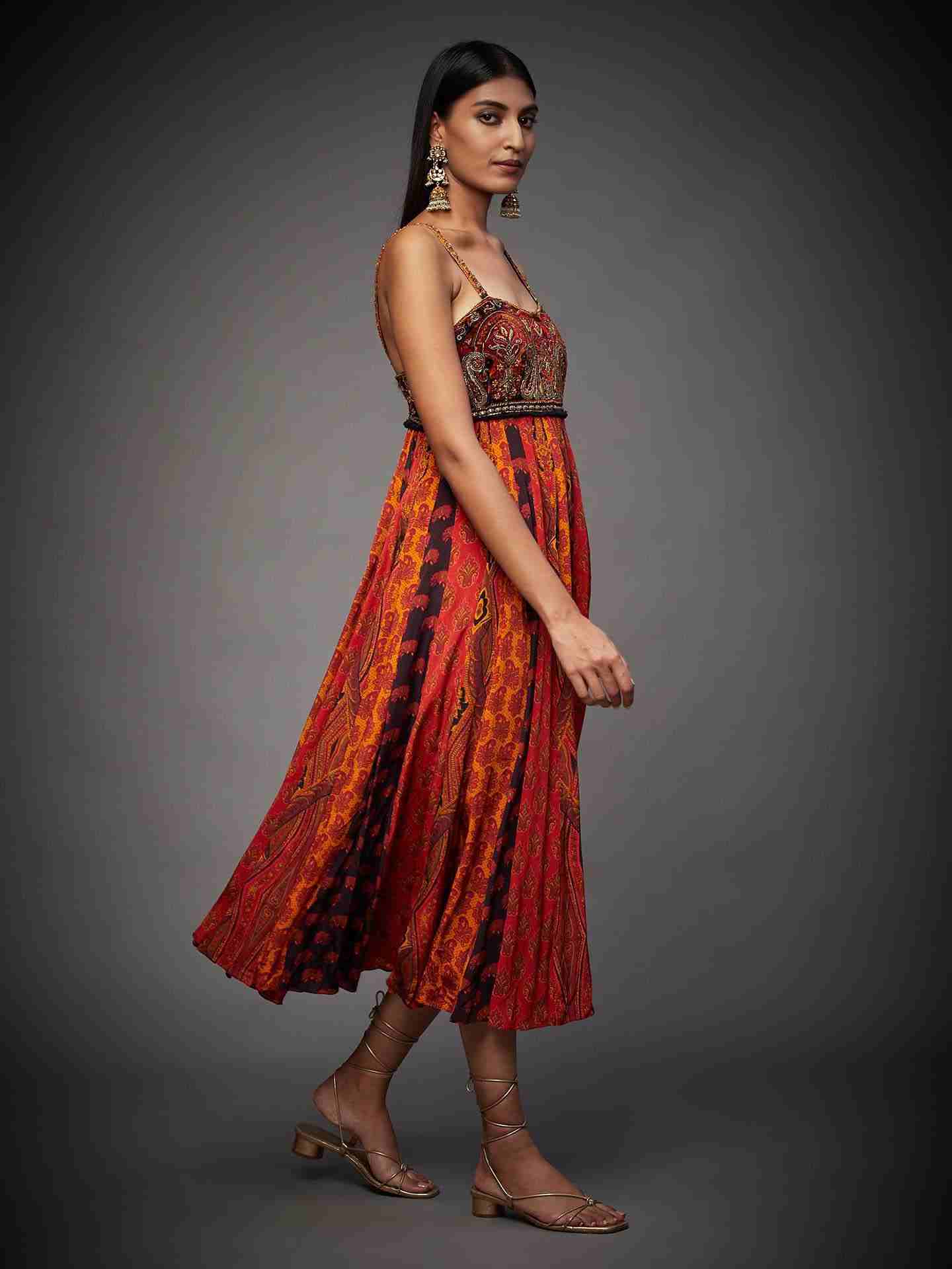 Black & Multi Harvana Dress