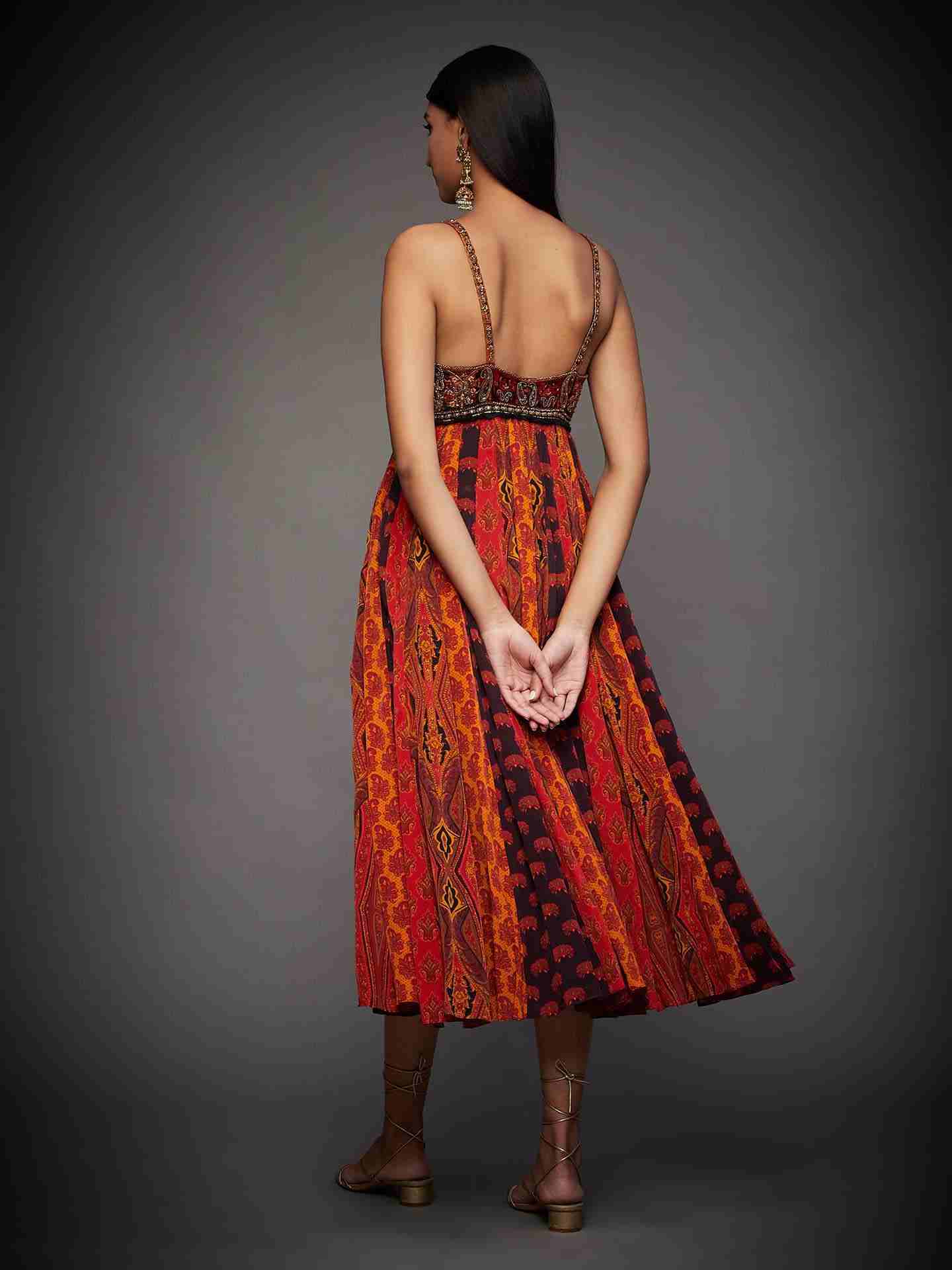 Black & Multi Harvana Dress