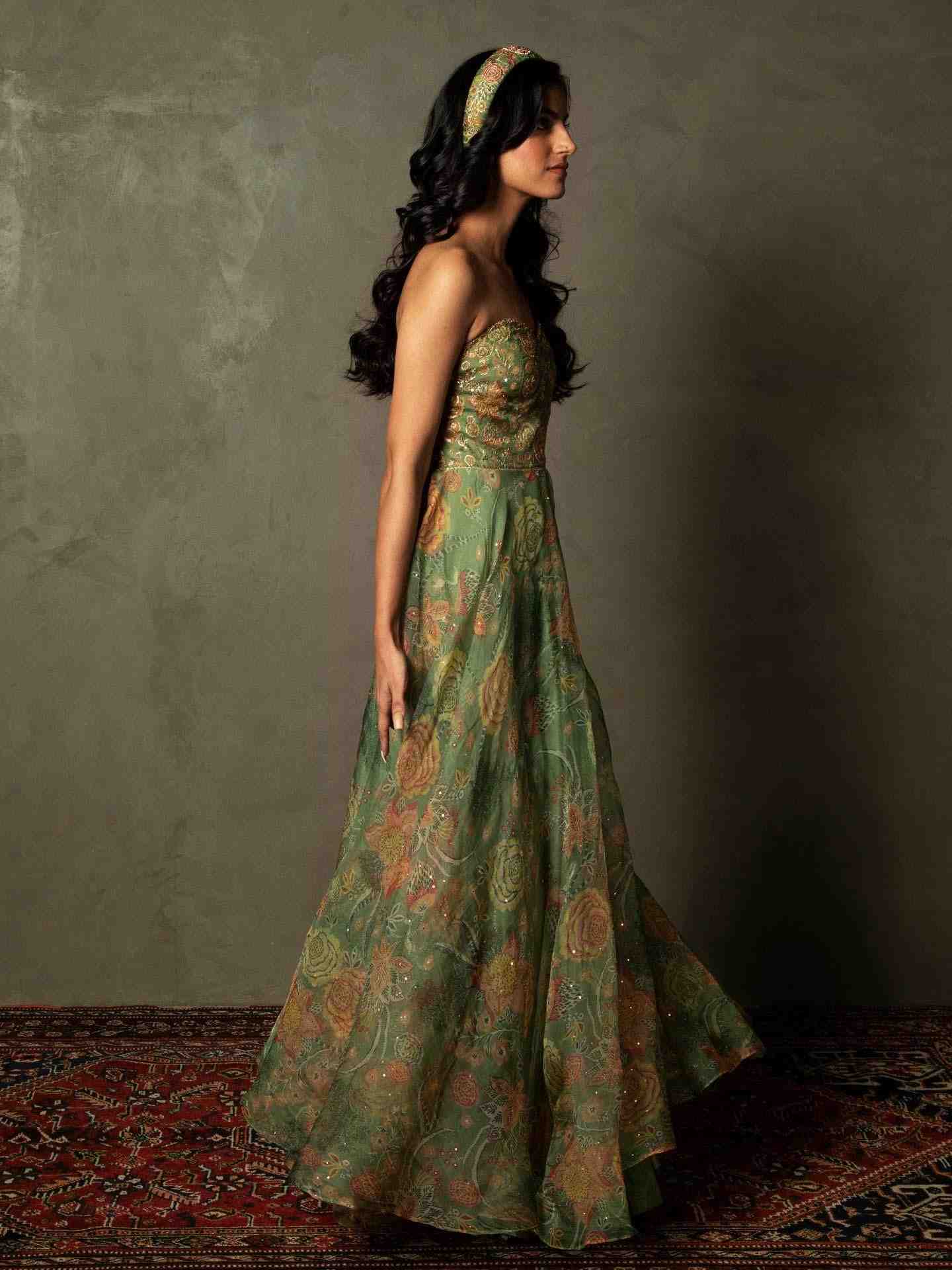 Sap Green Janet Gown