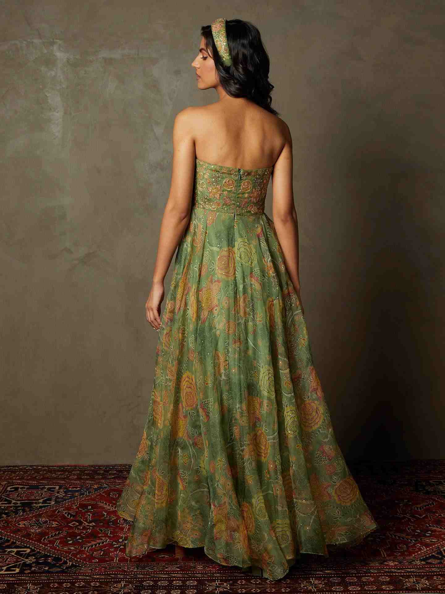 Sap Green Janet Gown