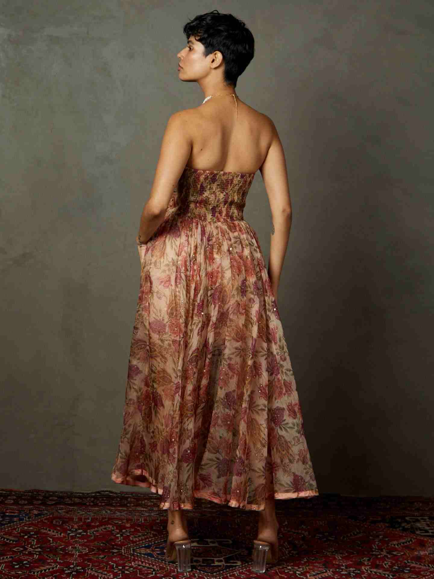 Old Rose Dahlia Dress