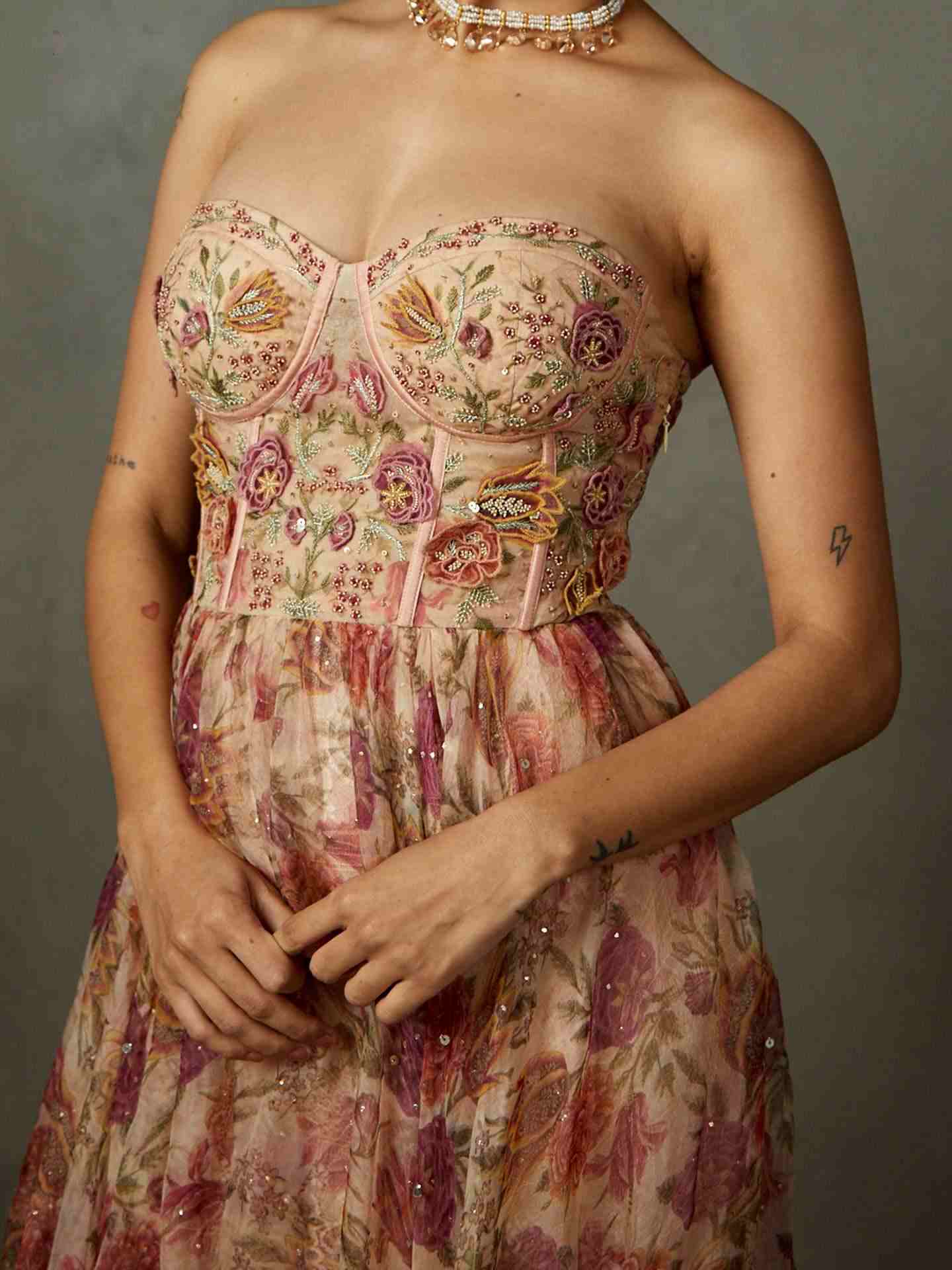 Old Rose Dahlia Dress