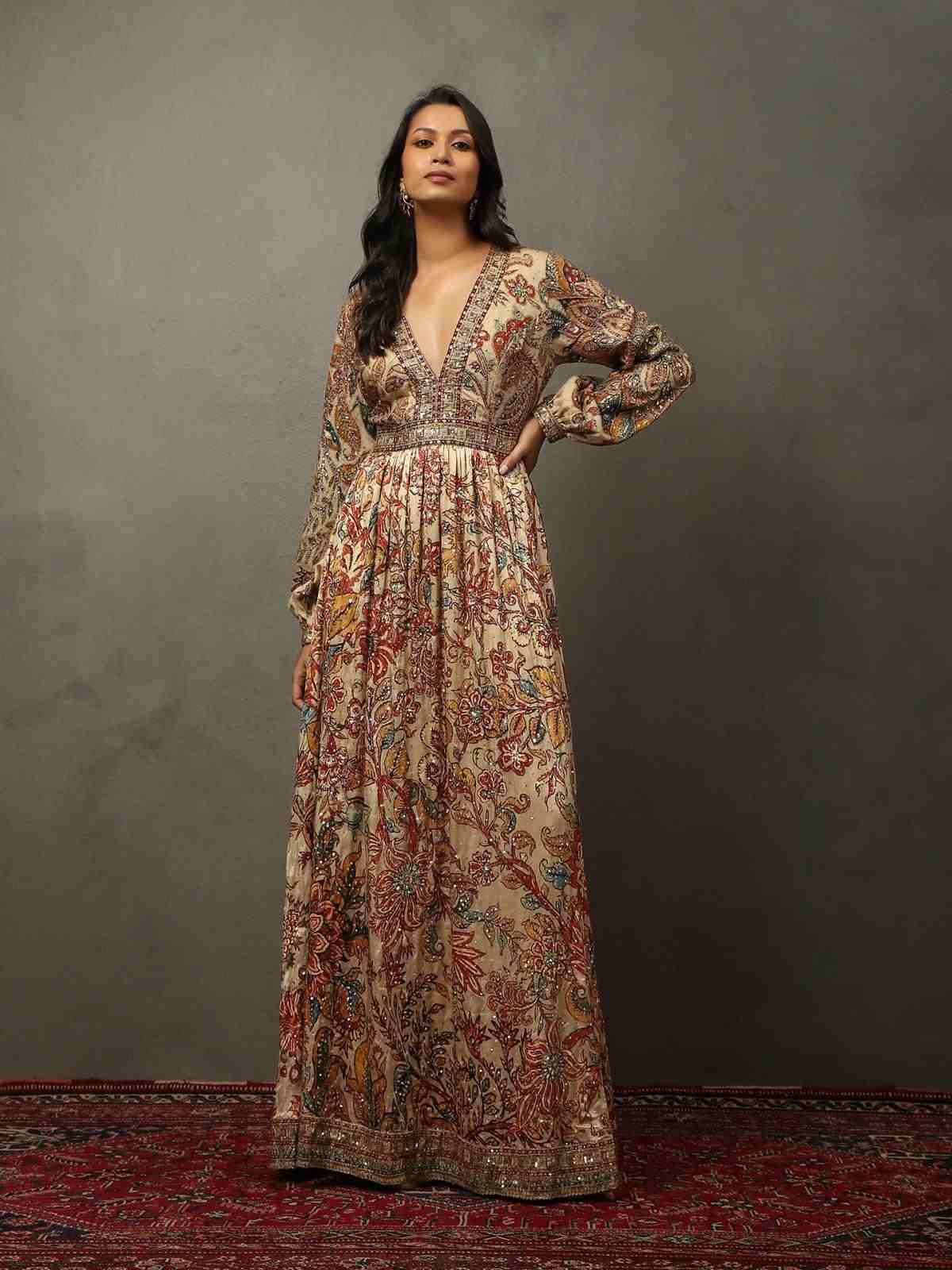 Beige Parikrama Dress