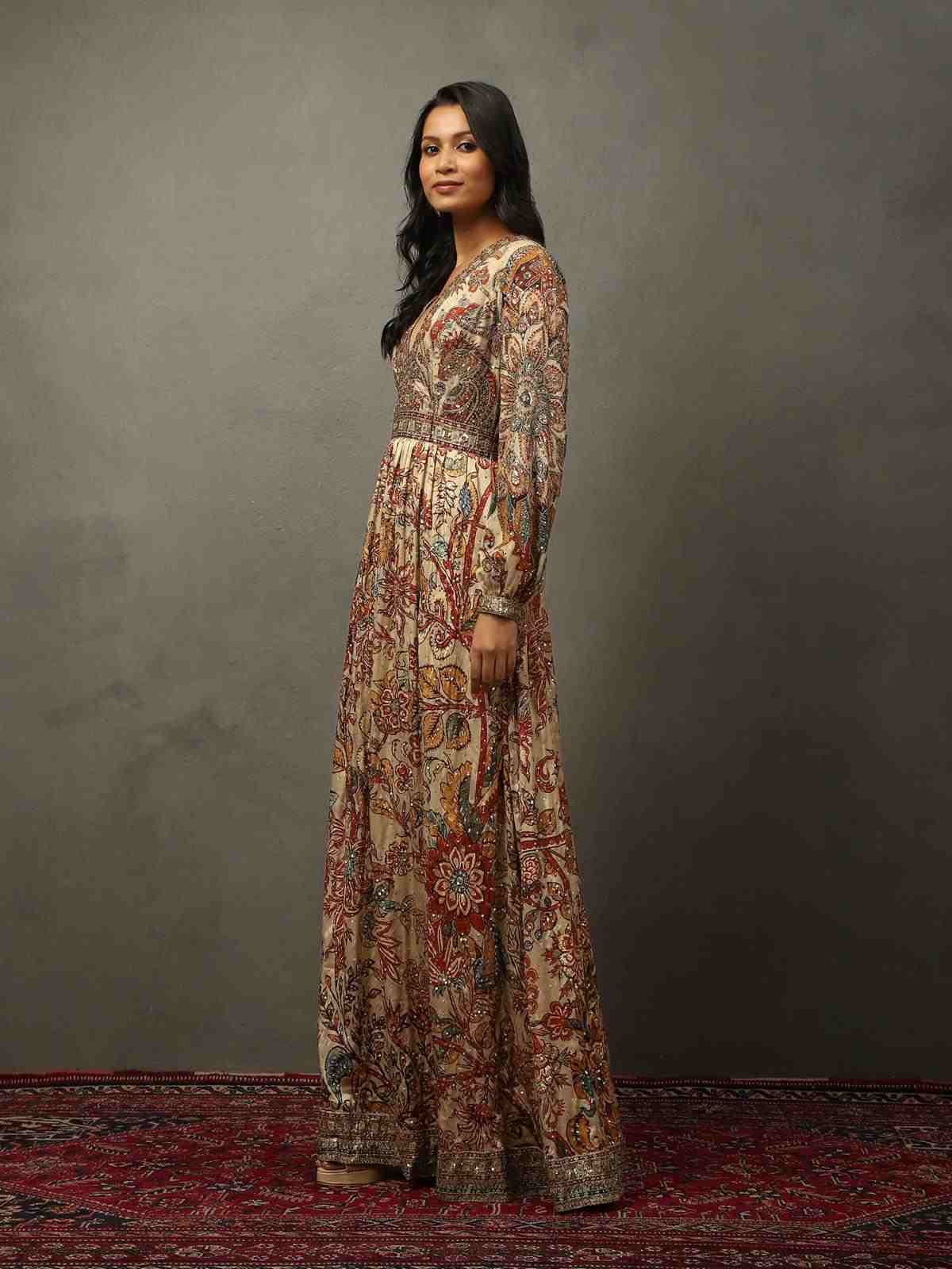 Beige Parikrama Dress