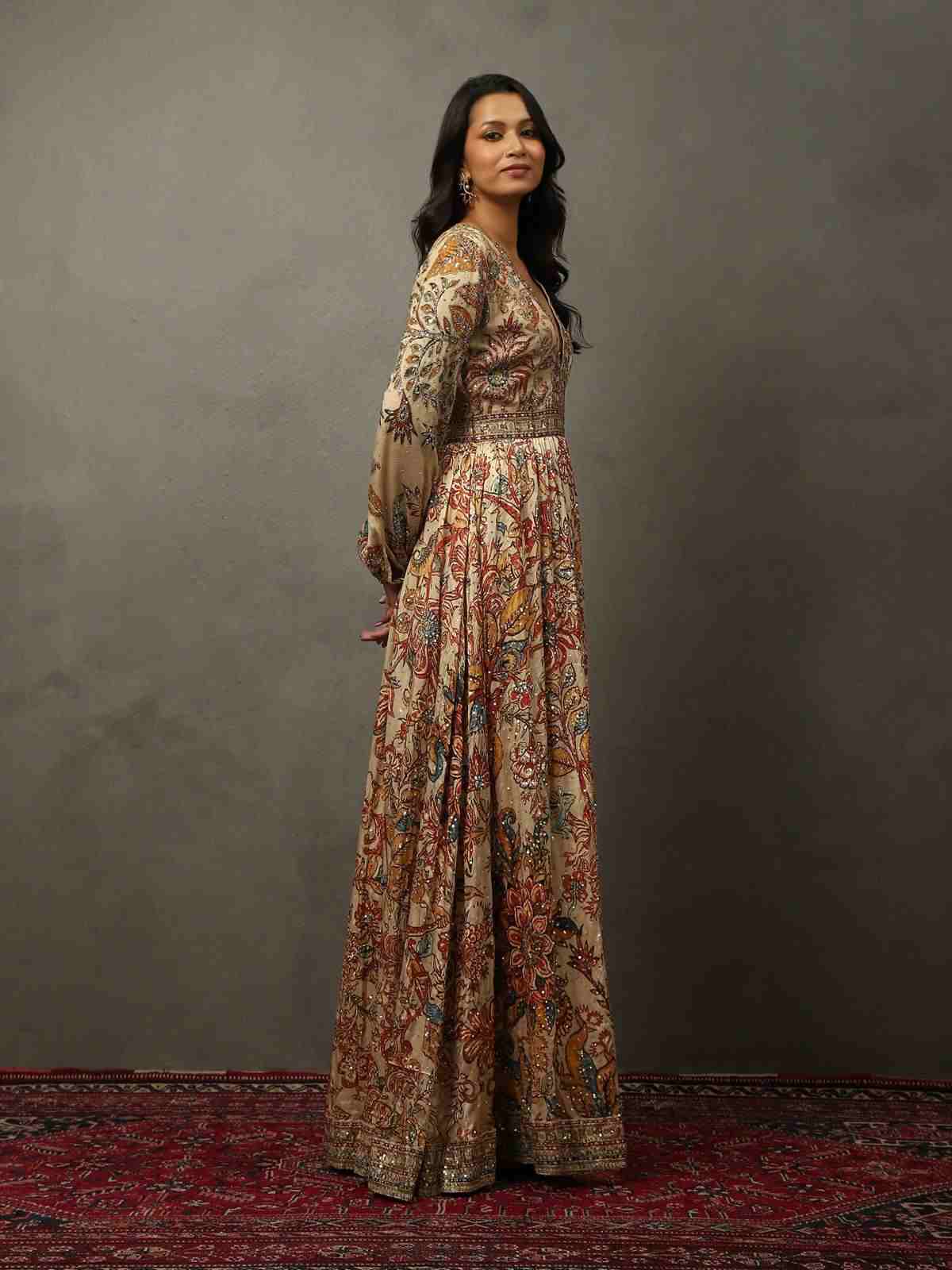 Beige Parikrama Dress