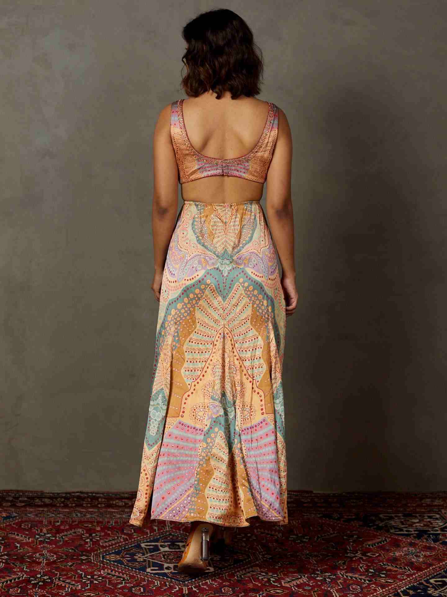 Mauve & Multi Petunia Dress