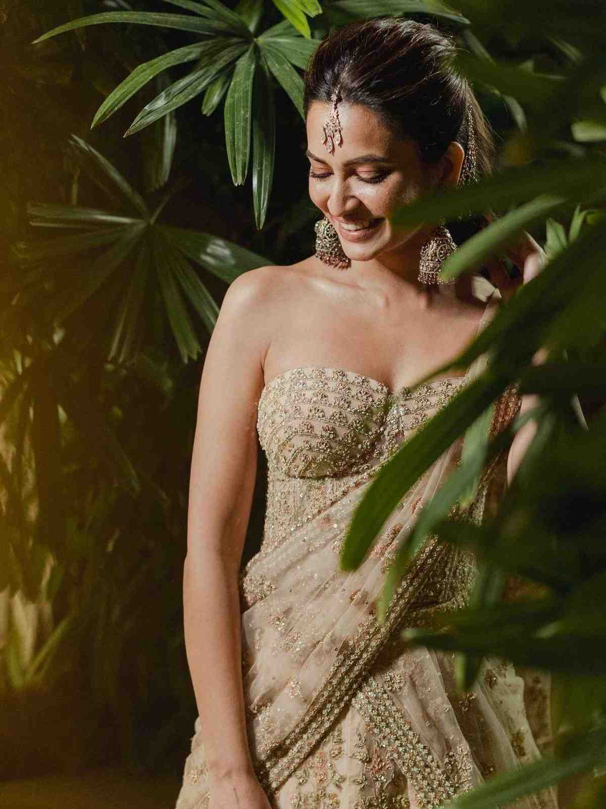 Pastel Pink Avena Pre-Draped Saree