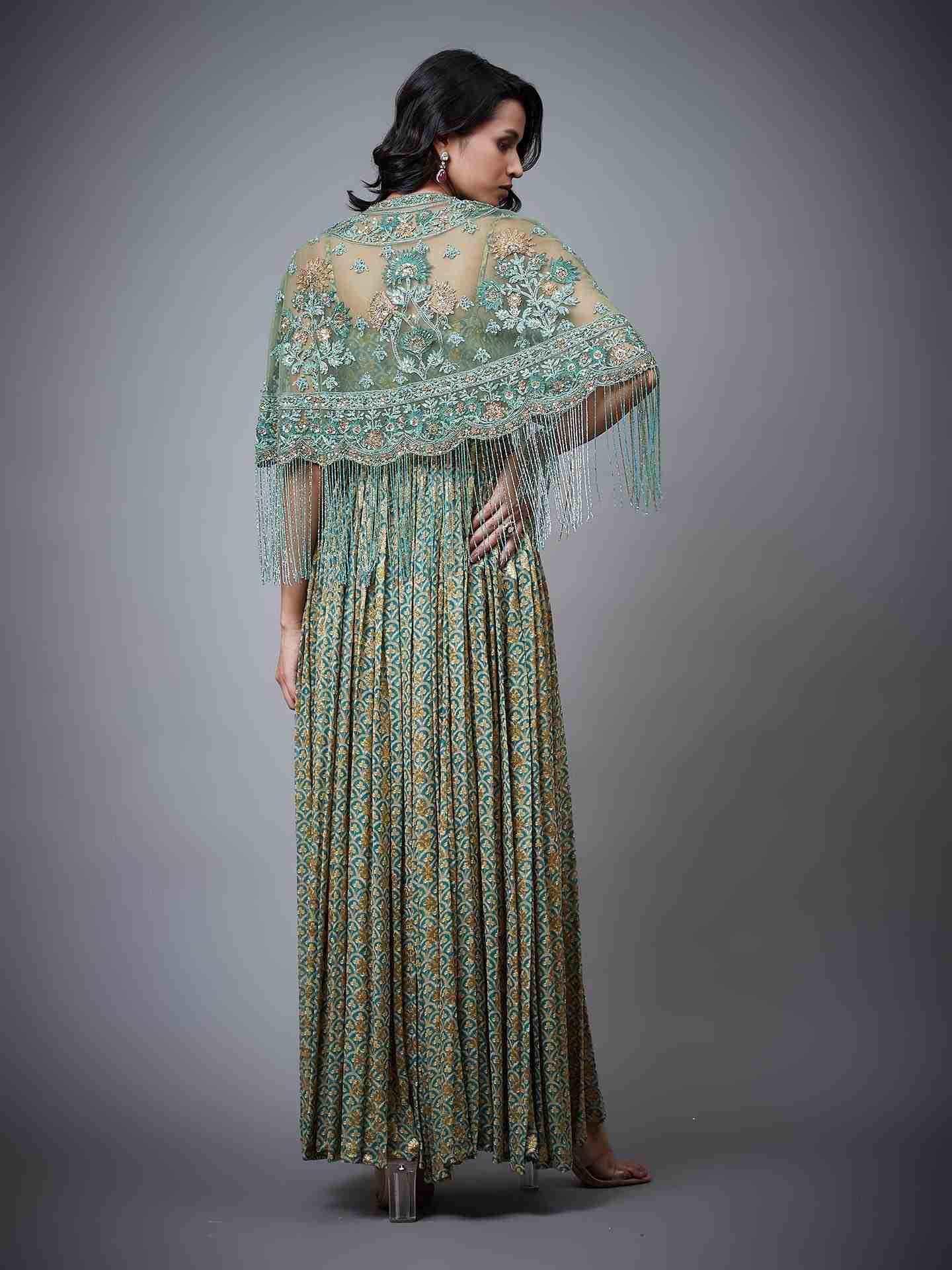 Emerald & Gold Satnam Dress