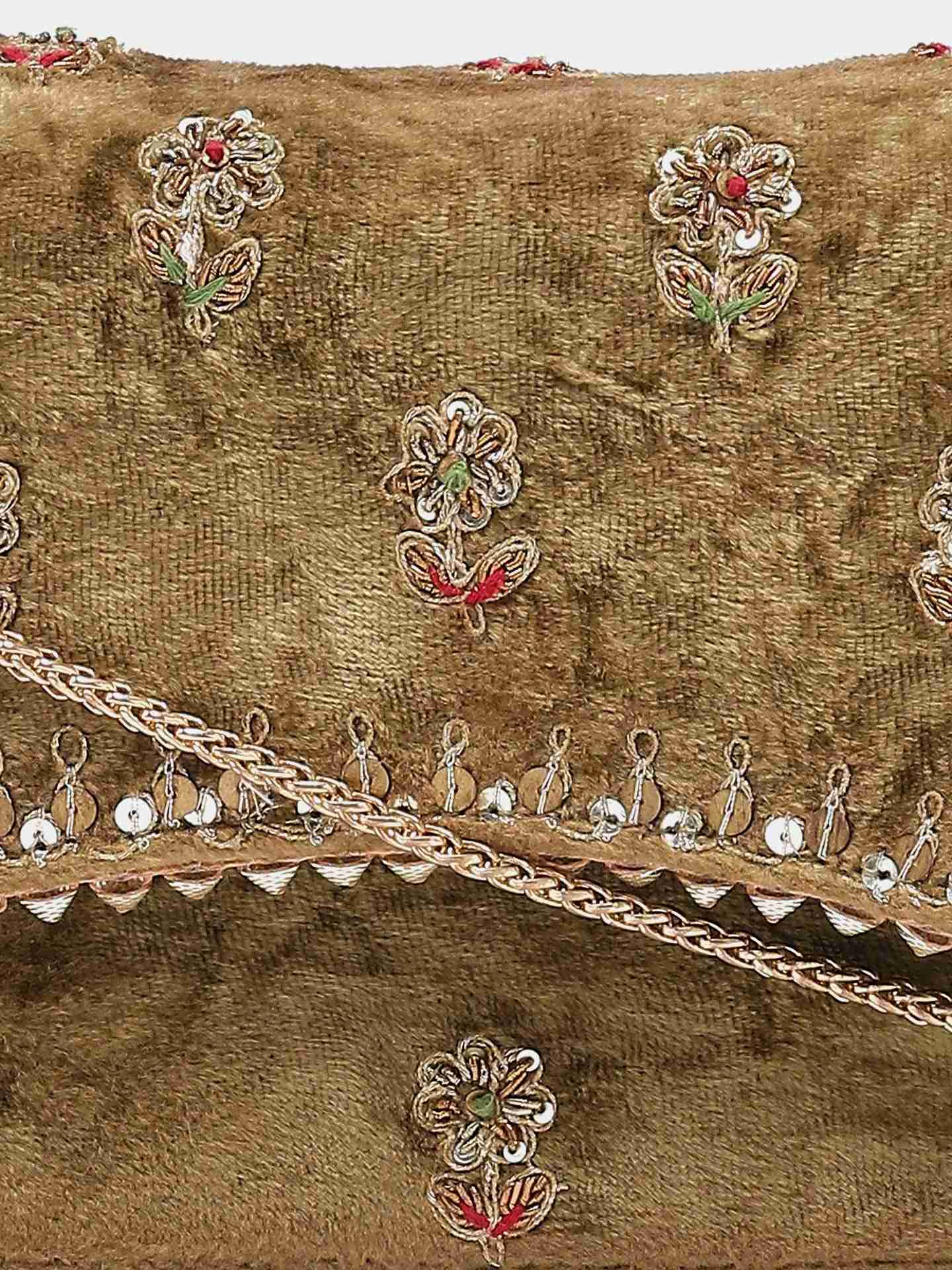 Olive Green Water Lily Sling Bag