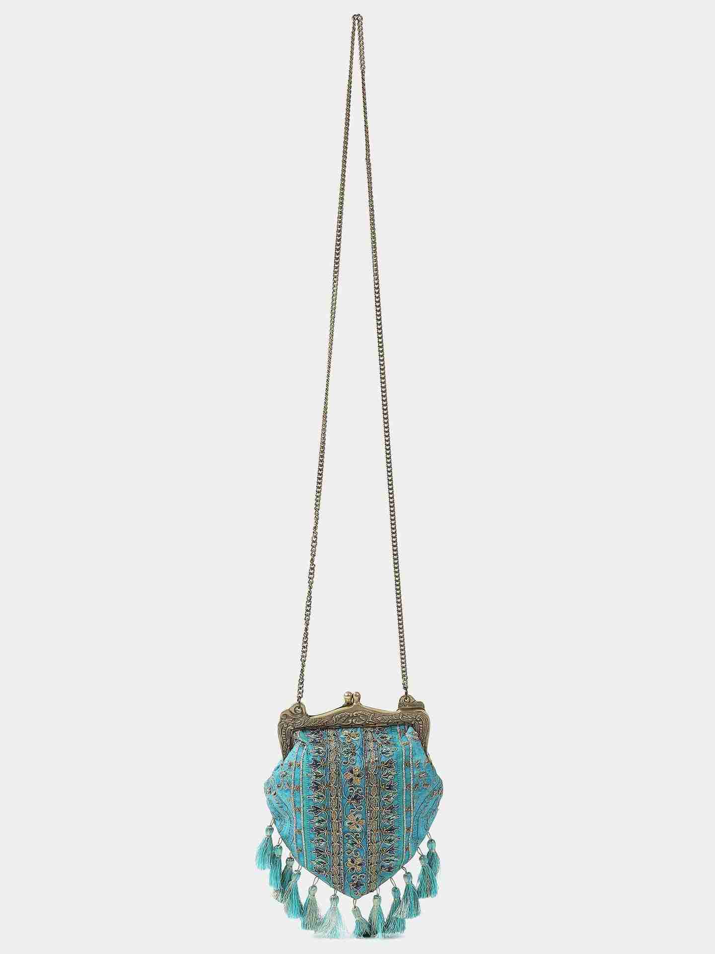 Turquoise Cora Sling Bag