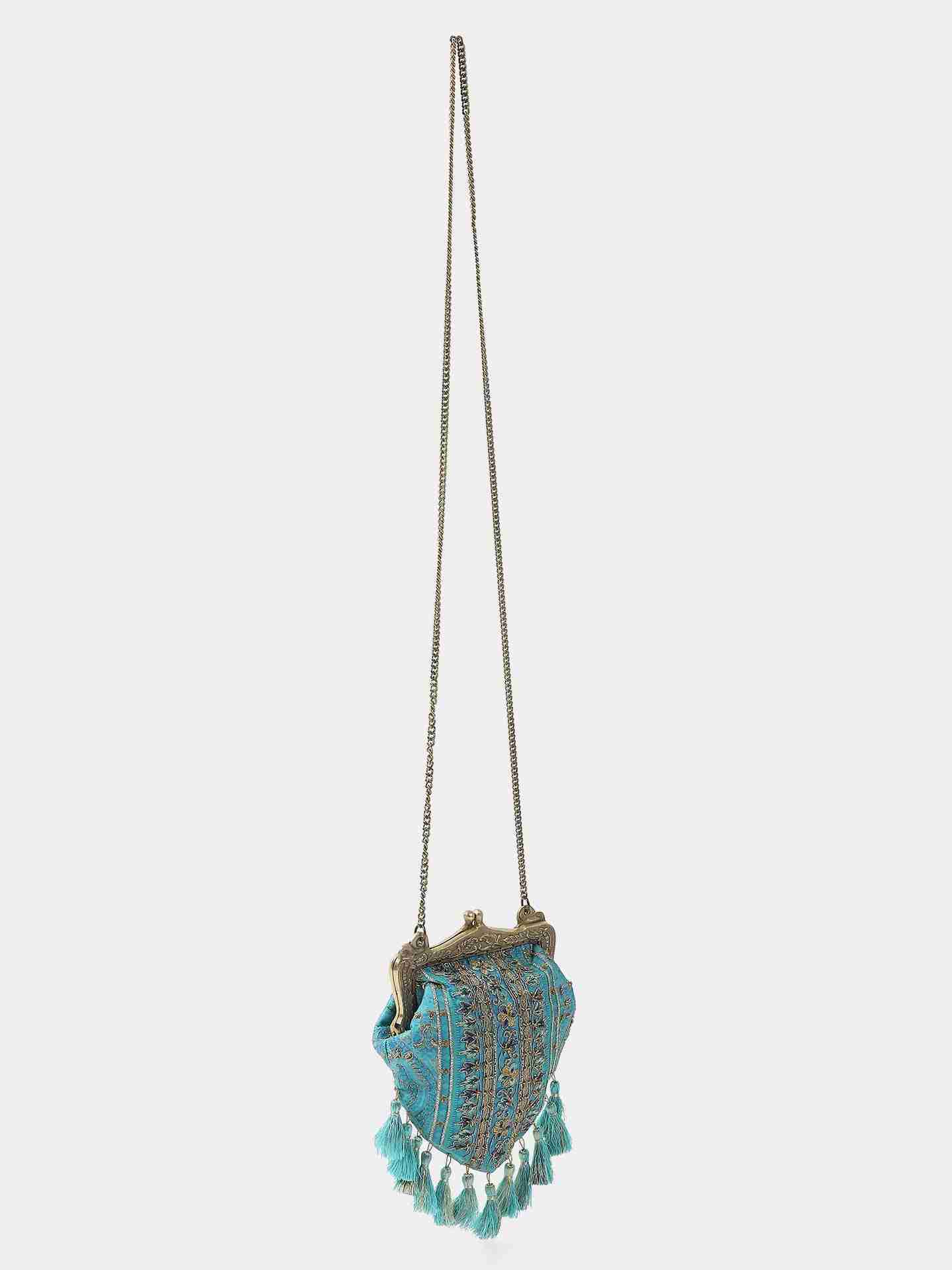Turquoise Cora Sling Bag