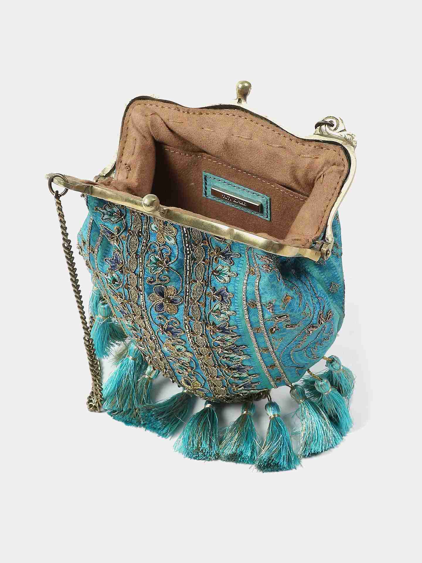 Turquoise Cora Sling Bag