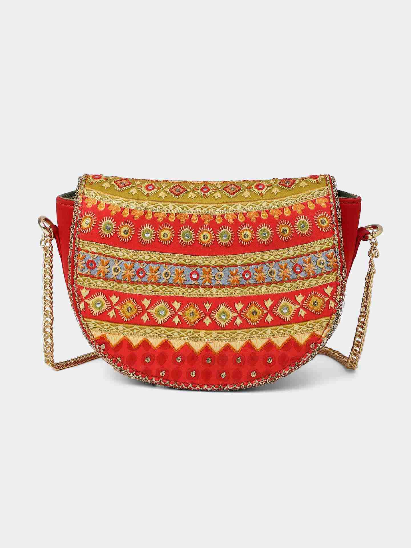 Red Bindiya Sling Bag