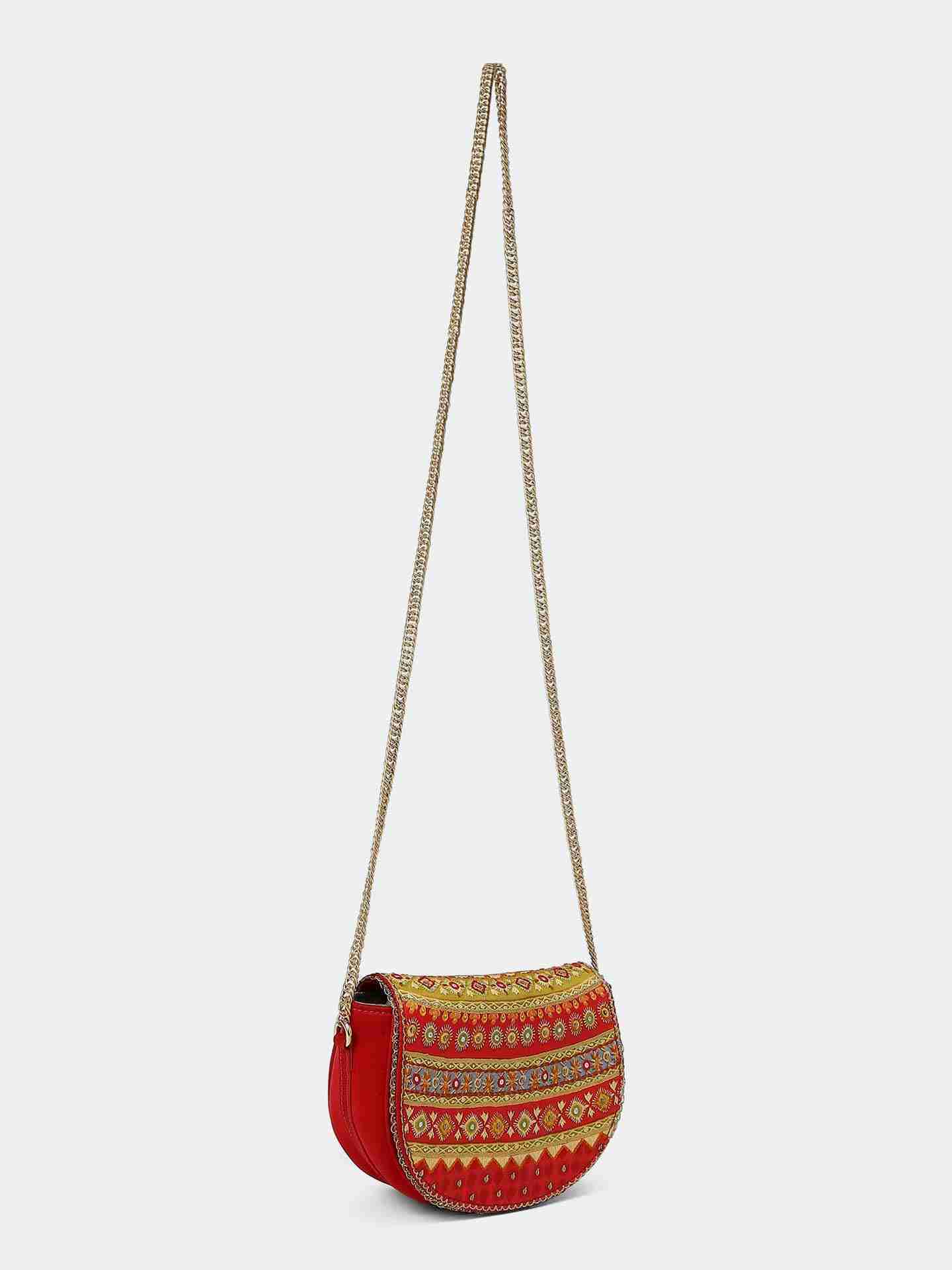 Red Bindiya Sling Bag