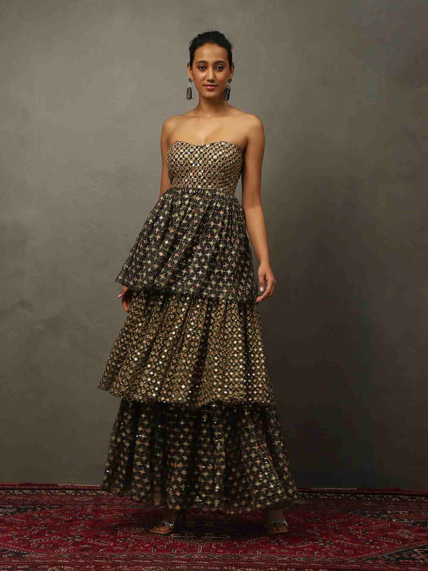 Black Bindiya Gown
