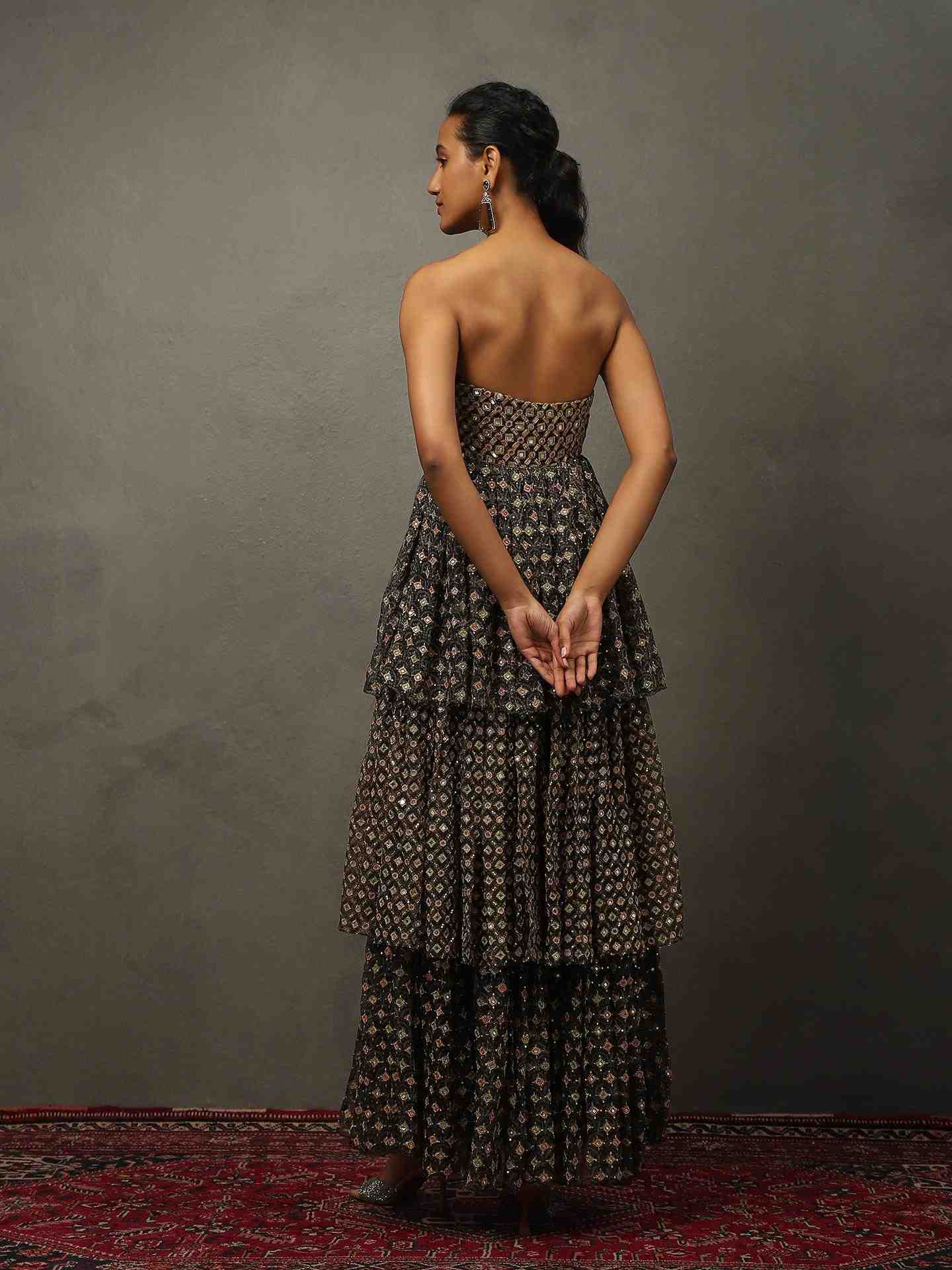 Black Bindiya Gown