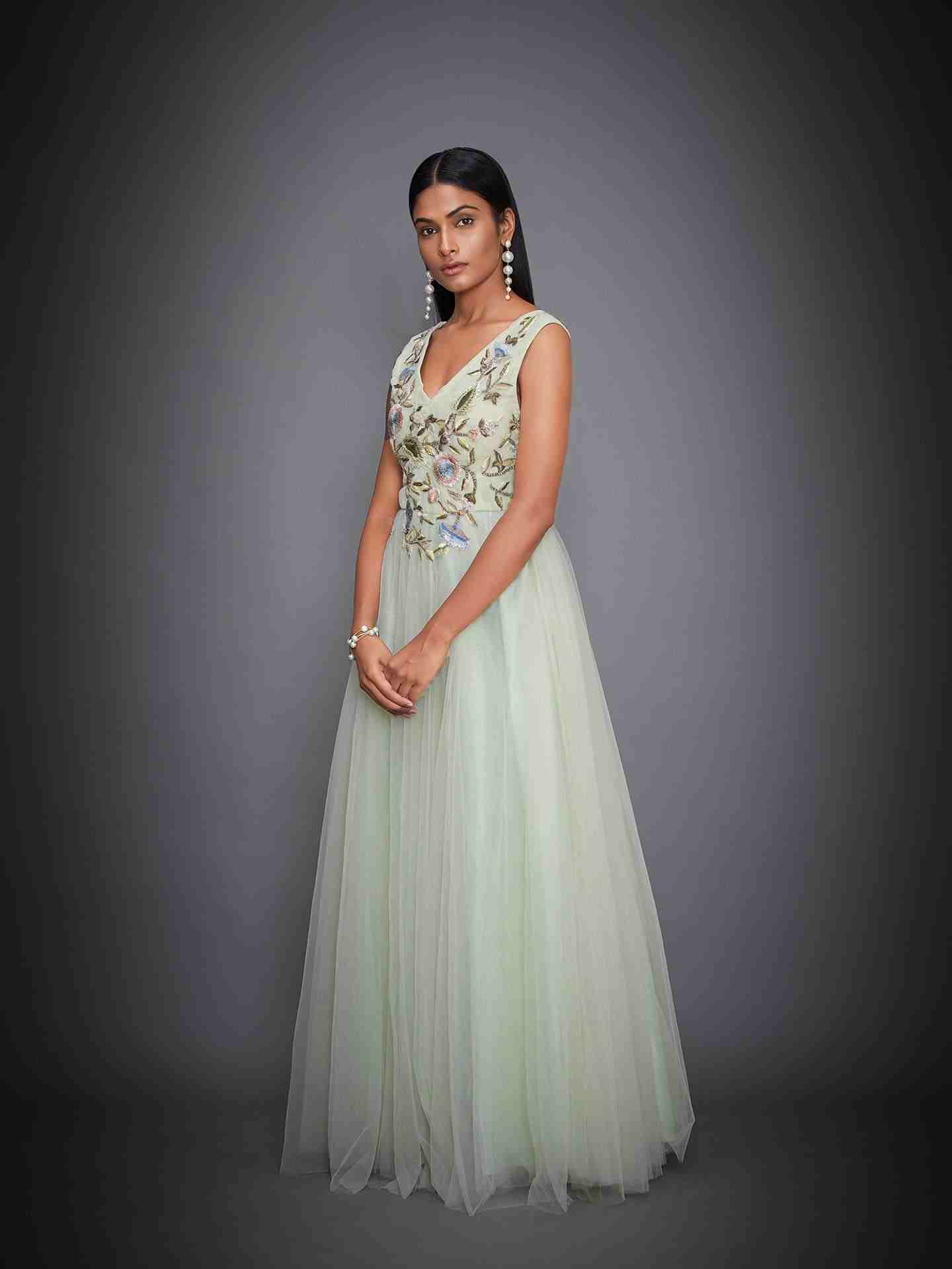 Mint Royal Garden Gown