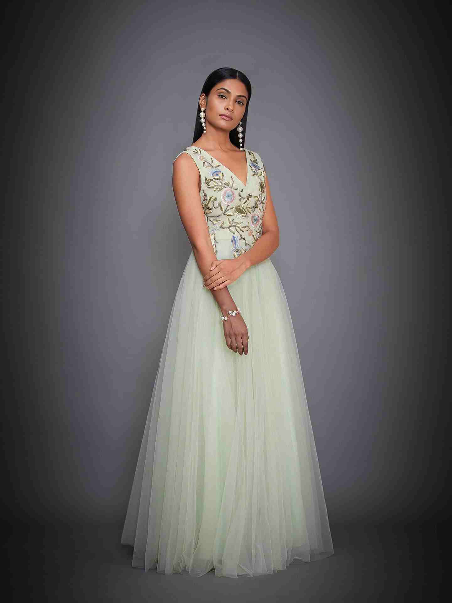 Mint Royal Garden Gown