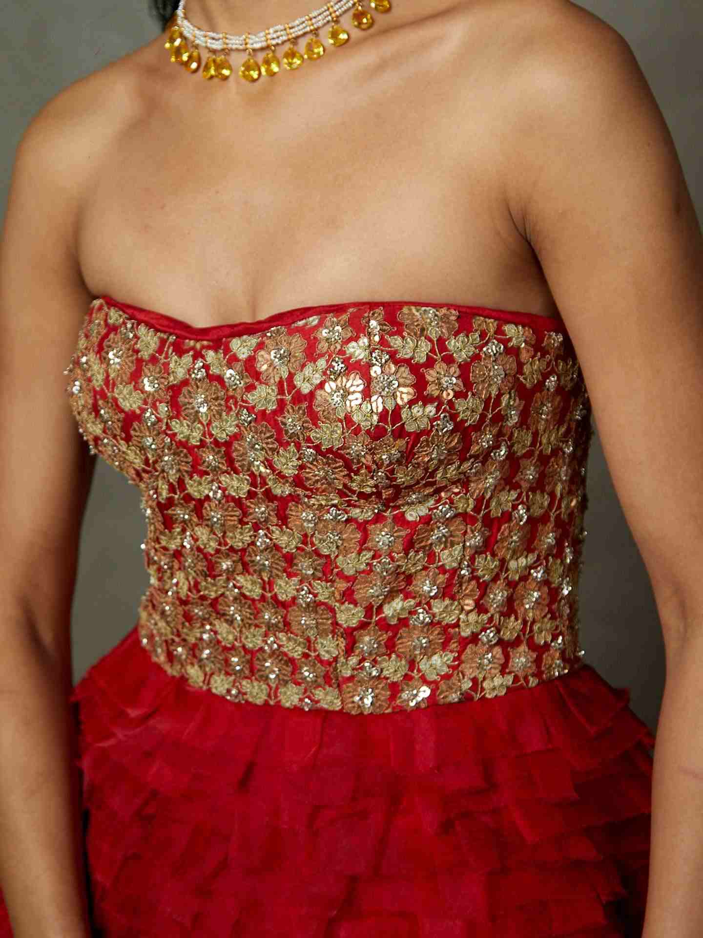 Scarlet Red Aria Gown