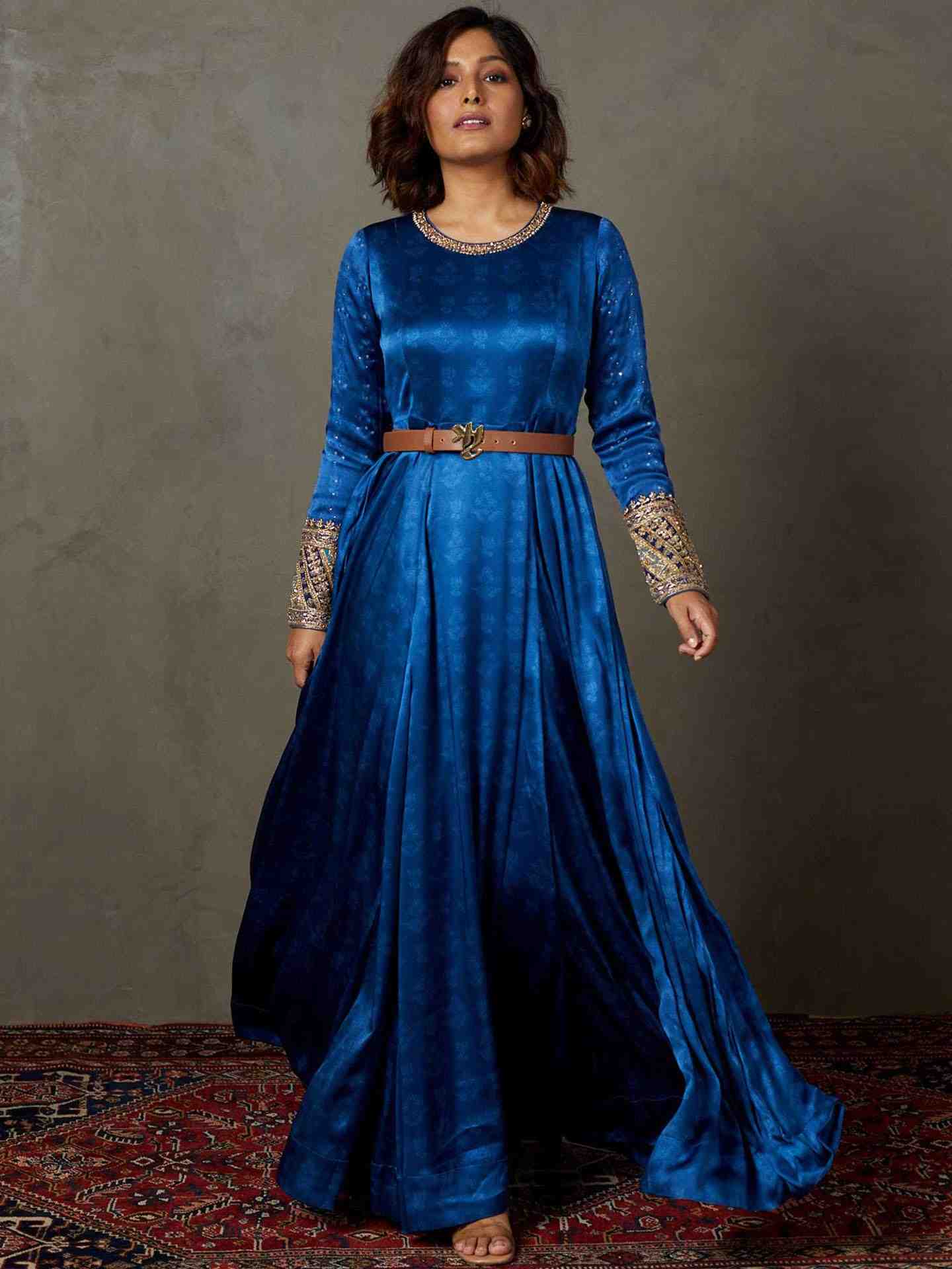 Blue Rupsi Gown