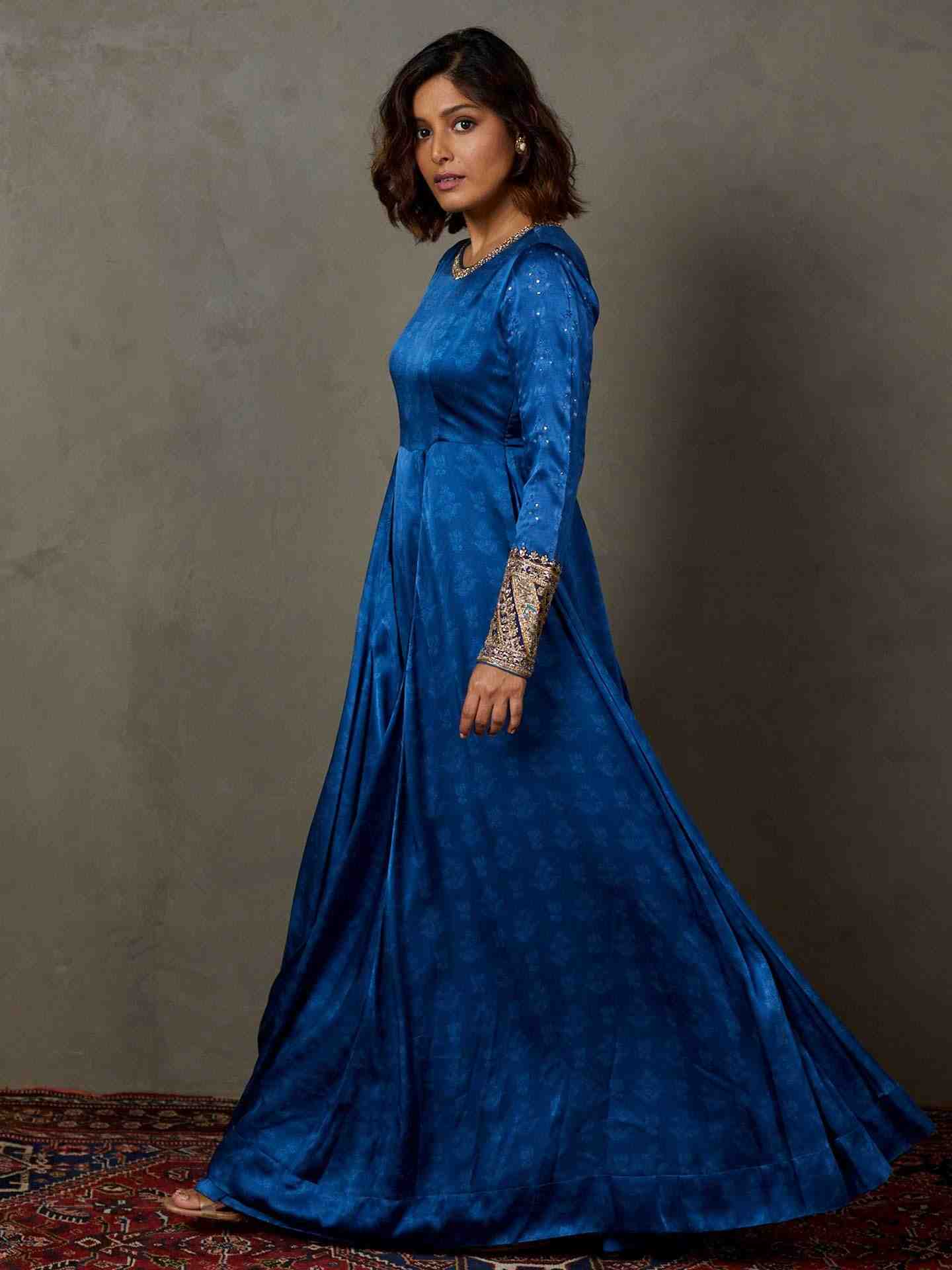 Blue Rupsi Gown
