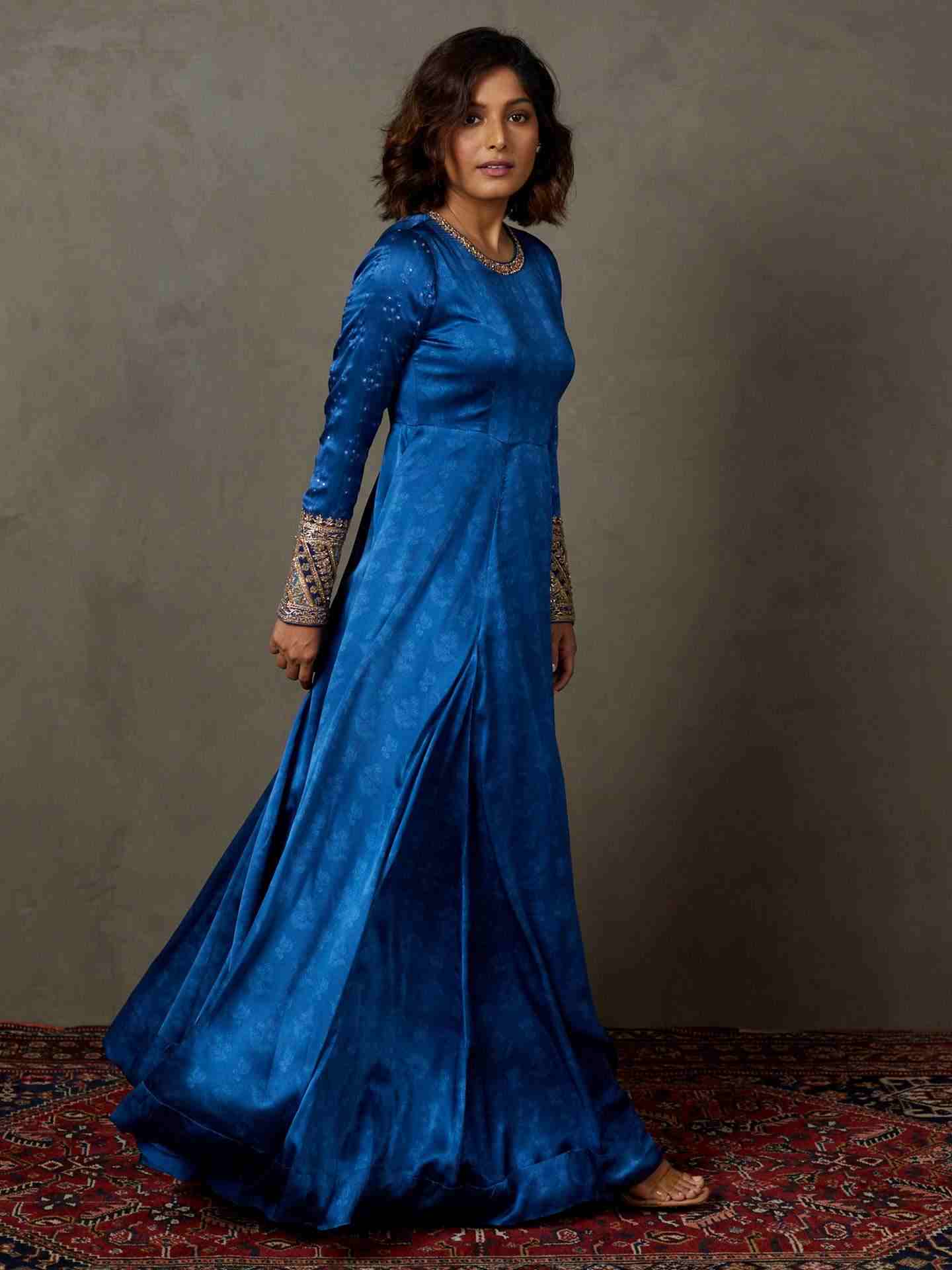 Blue Rupsi Gown