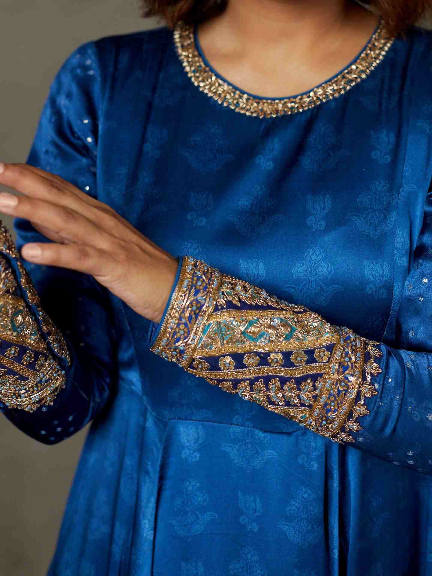 Blue Rupsi Gown