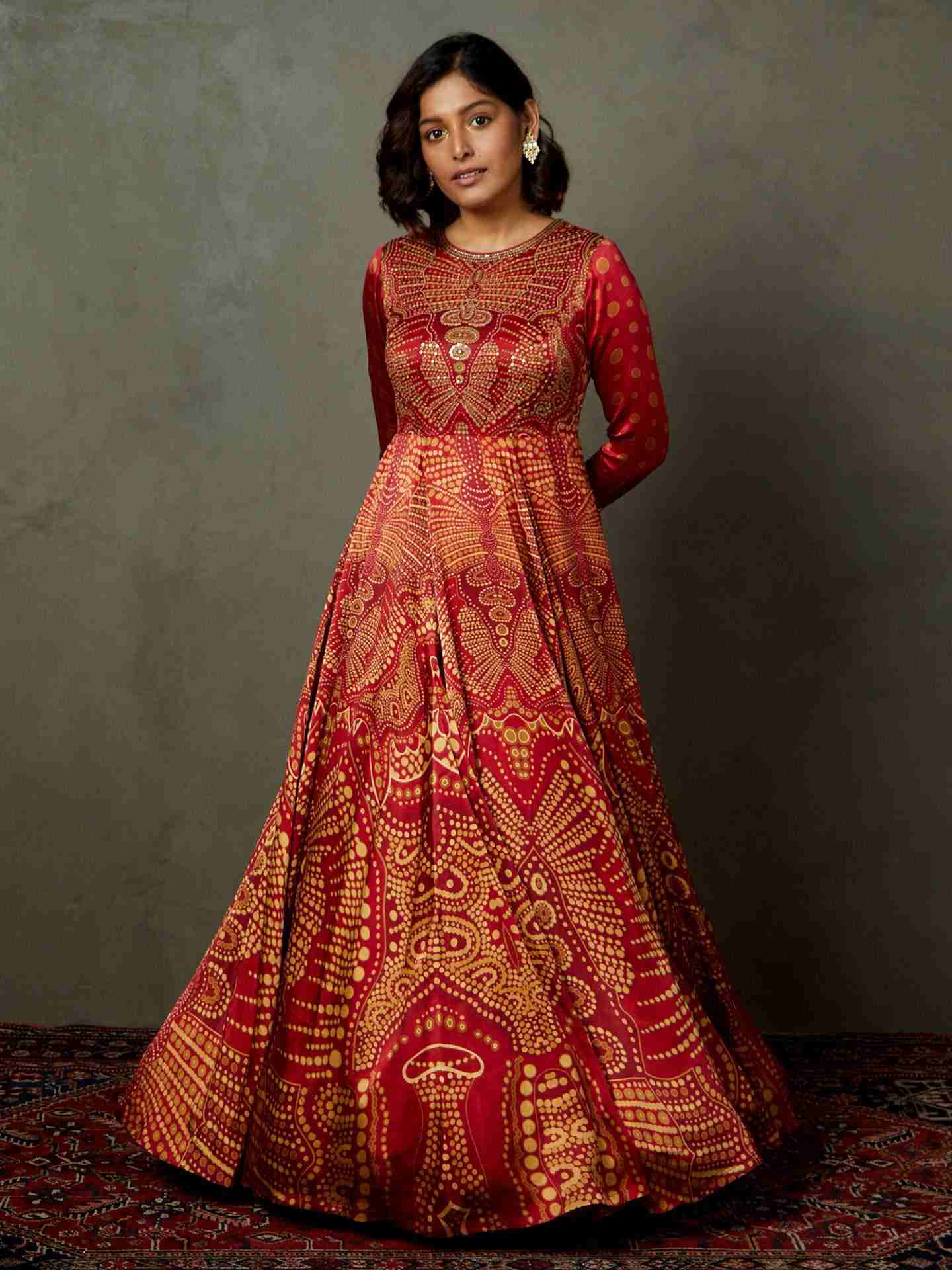 Burgundy Petunia Gown