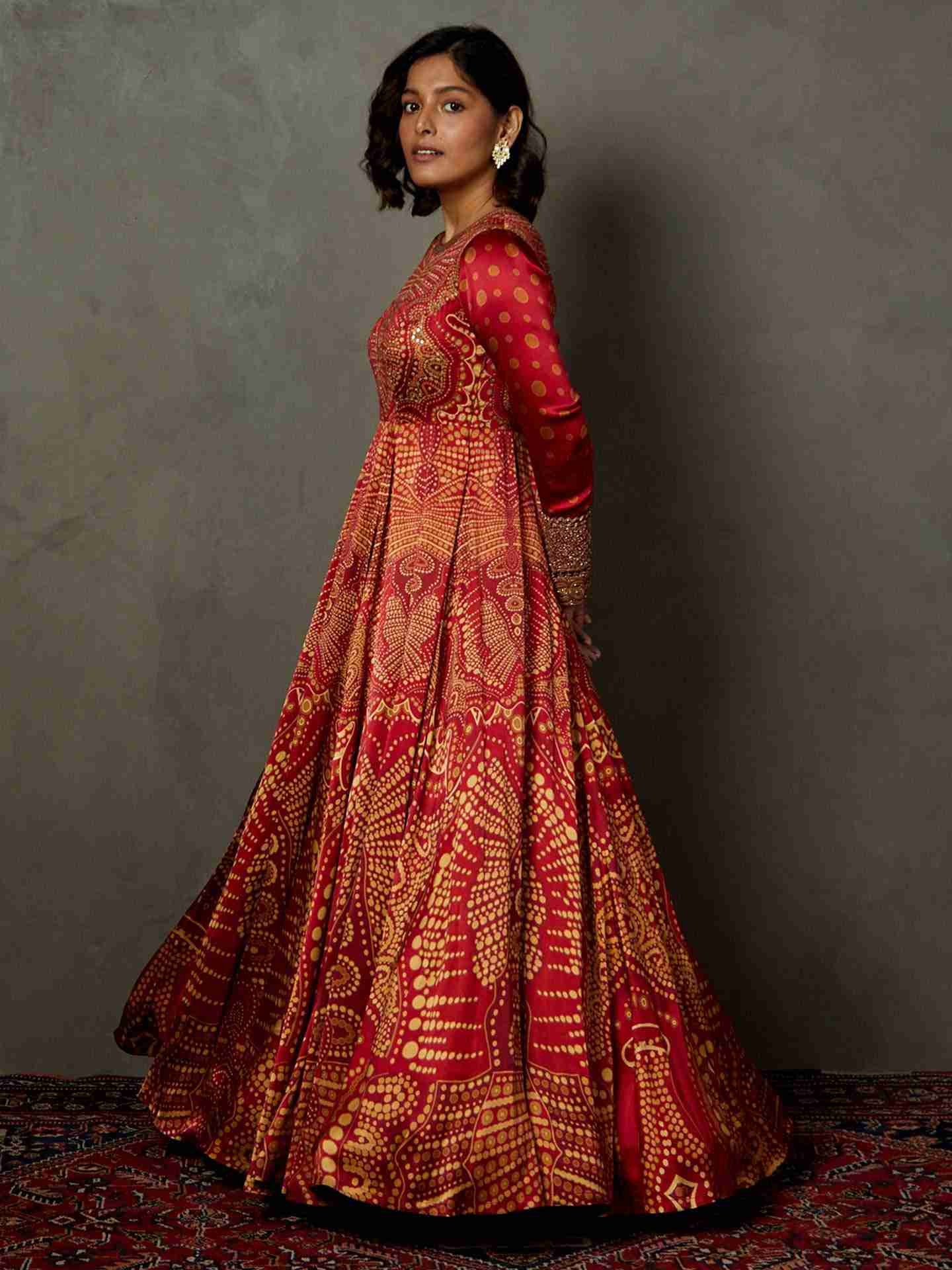 Burgundy Petunia Gown