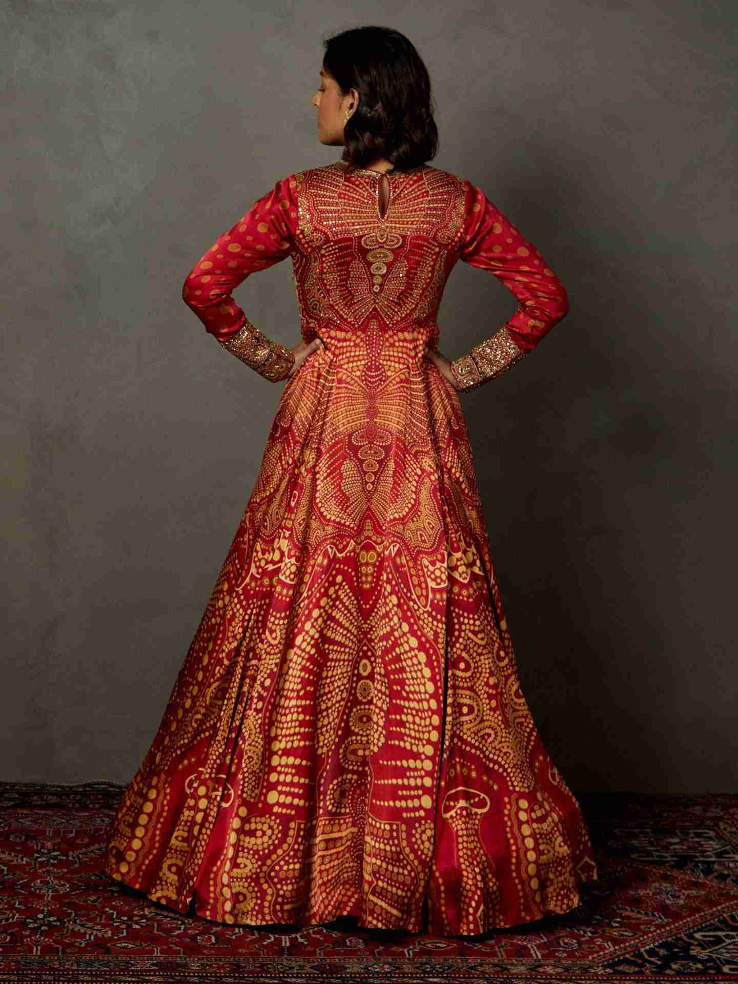 Burgundy Petunia Gown