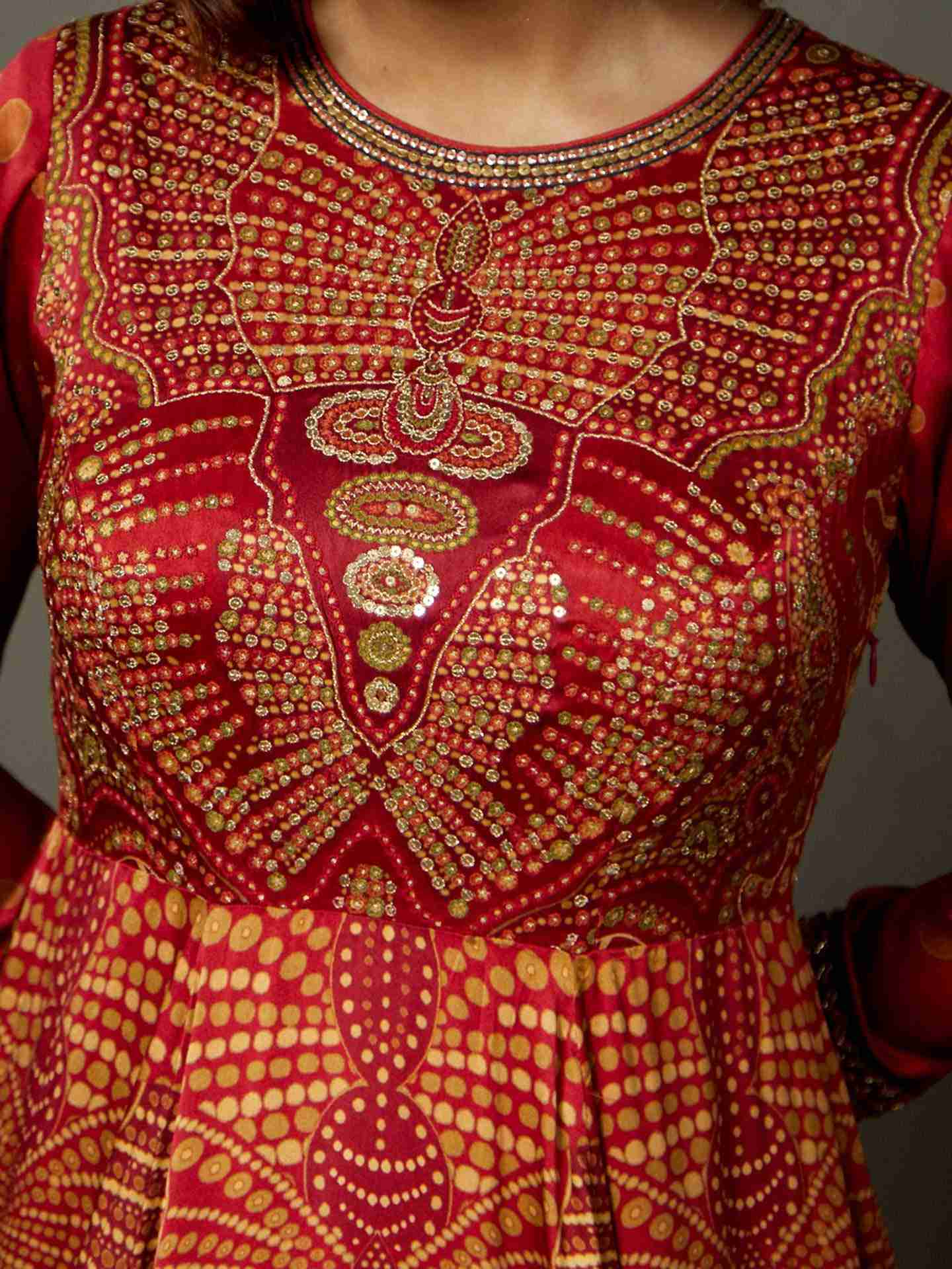 Burgundy Petunia Gown