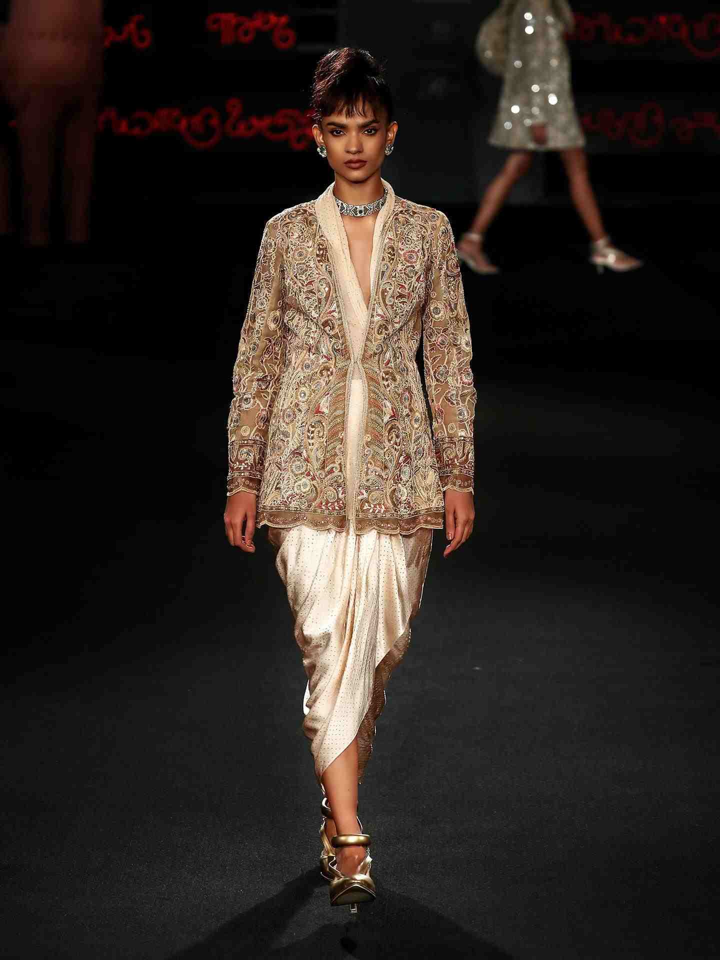 Beige Mehroz Suta Ensemble