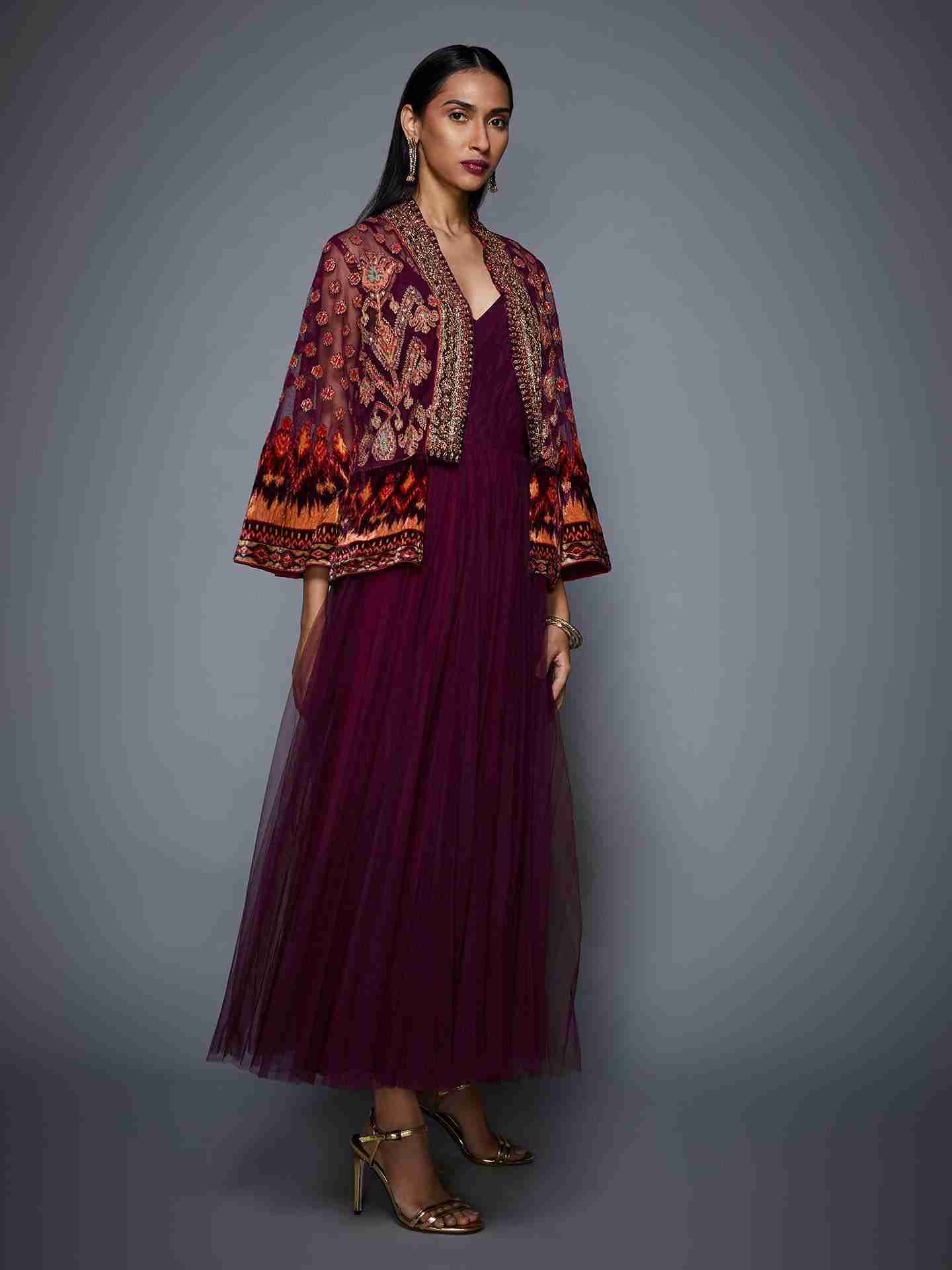 Prune Mohi Dress With Jacket
