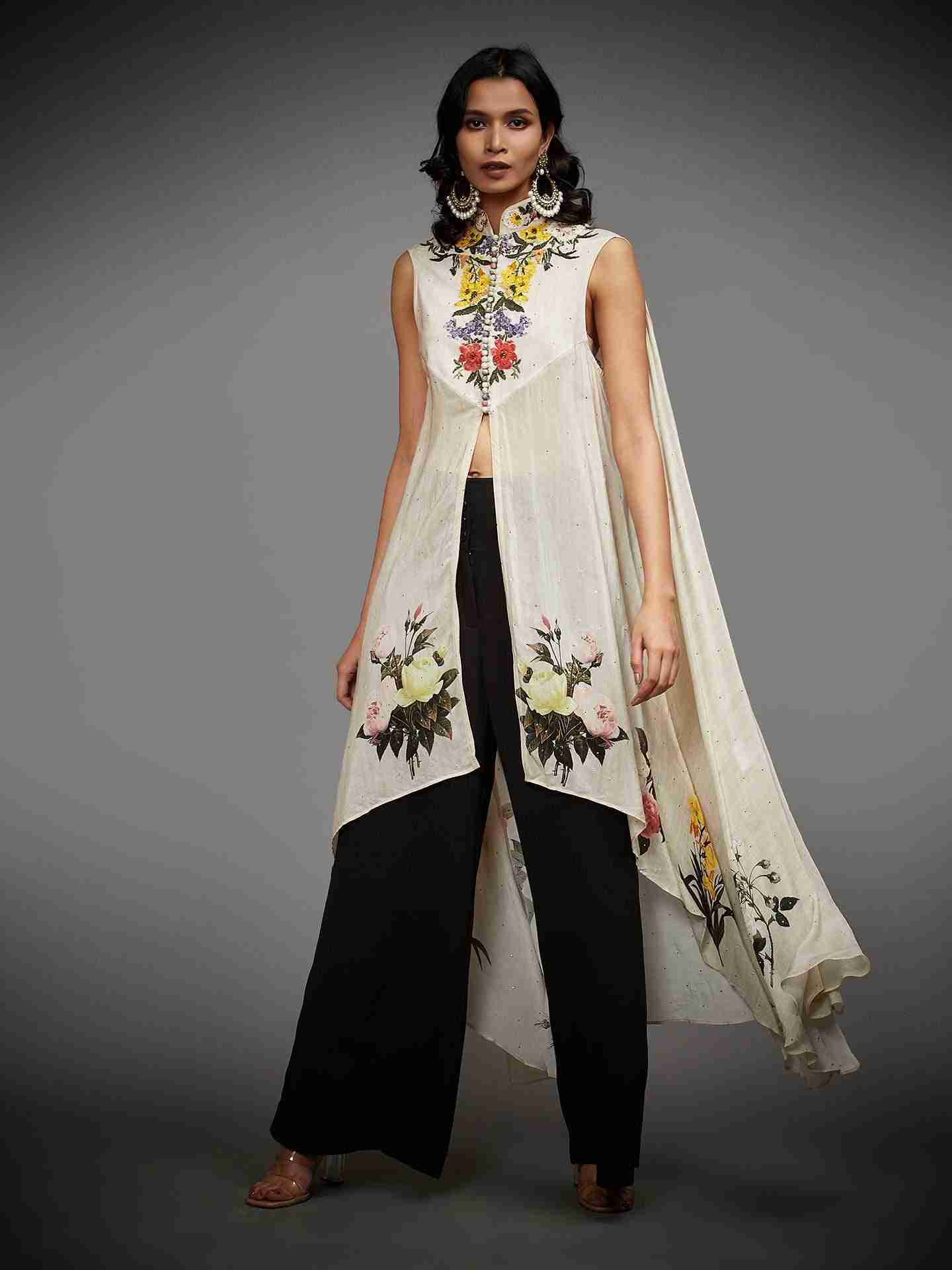 Offwhite & Multi Rawana Jacket