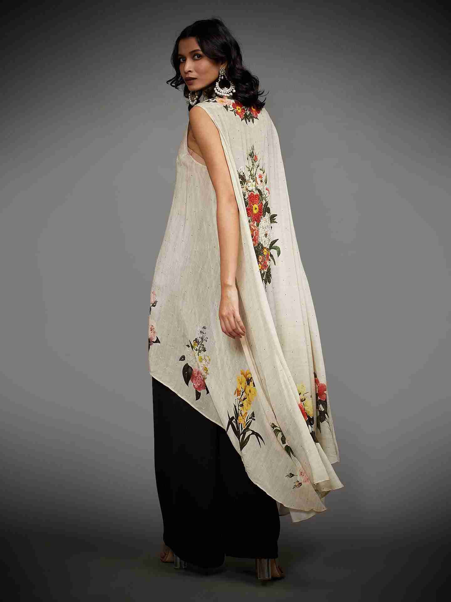 Offwhite & Multi Rawana Jacket