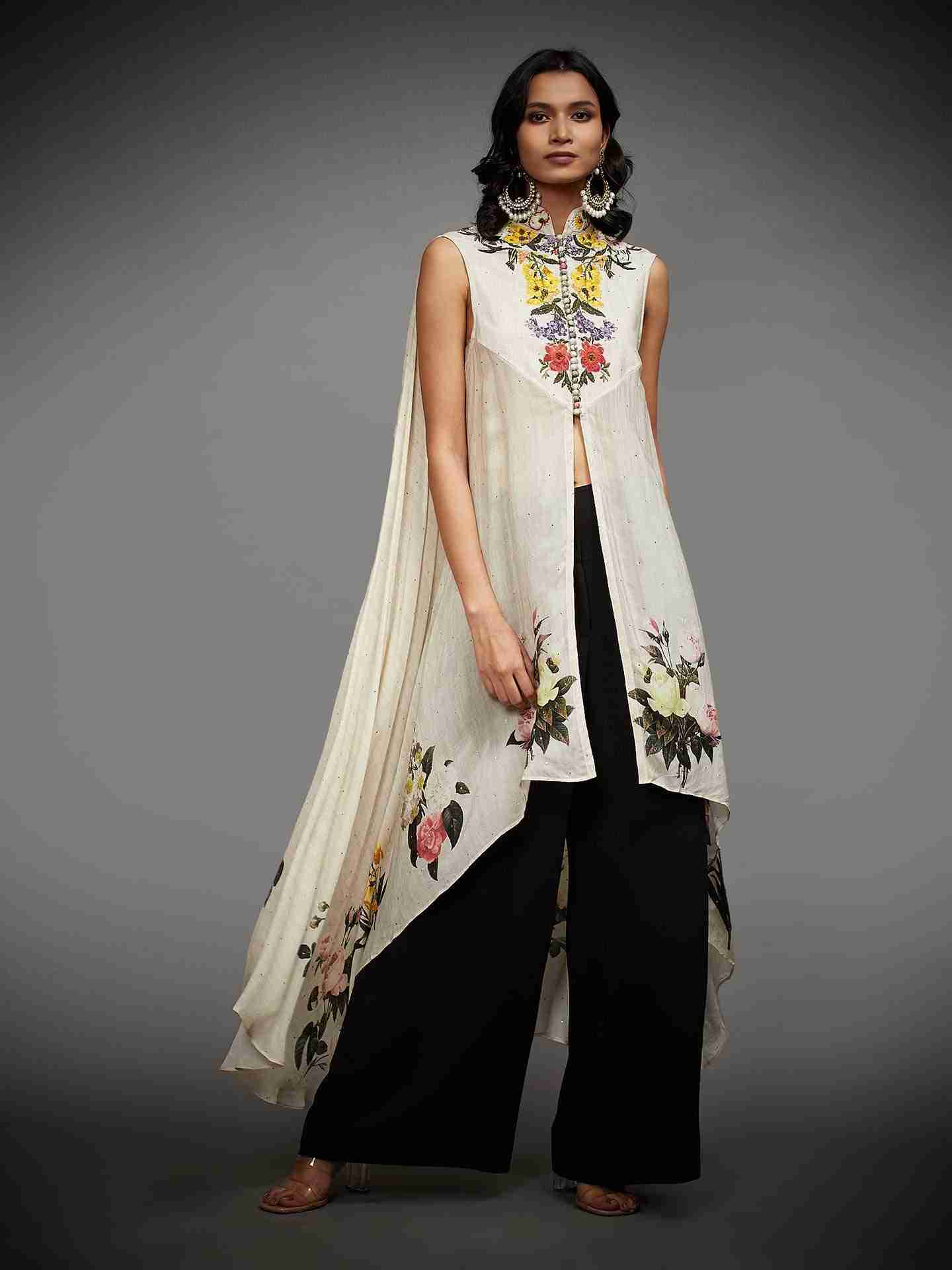 Offwhite & Multi Rawana Jacket