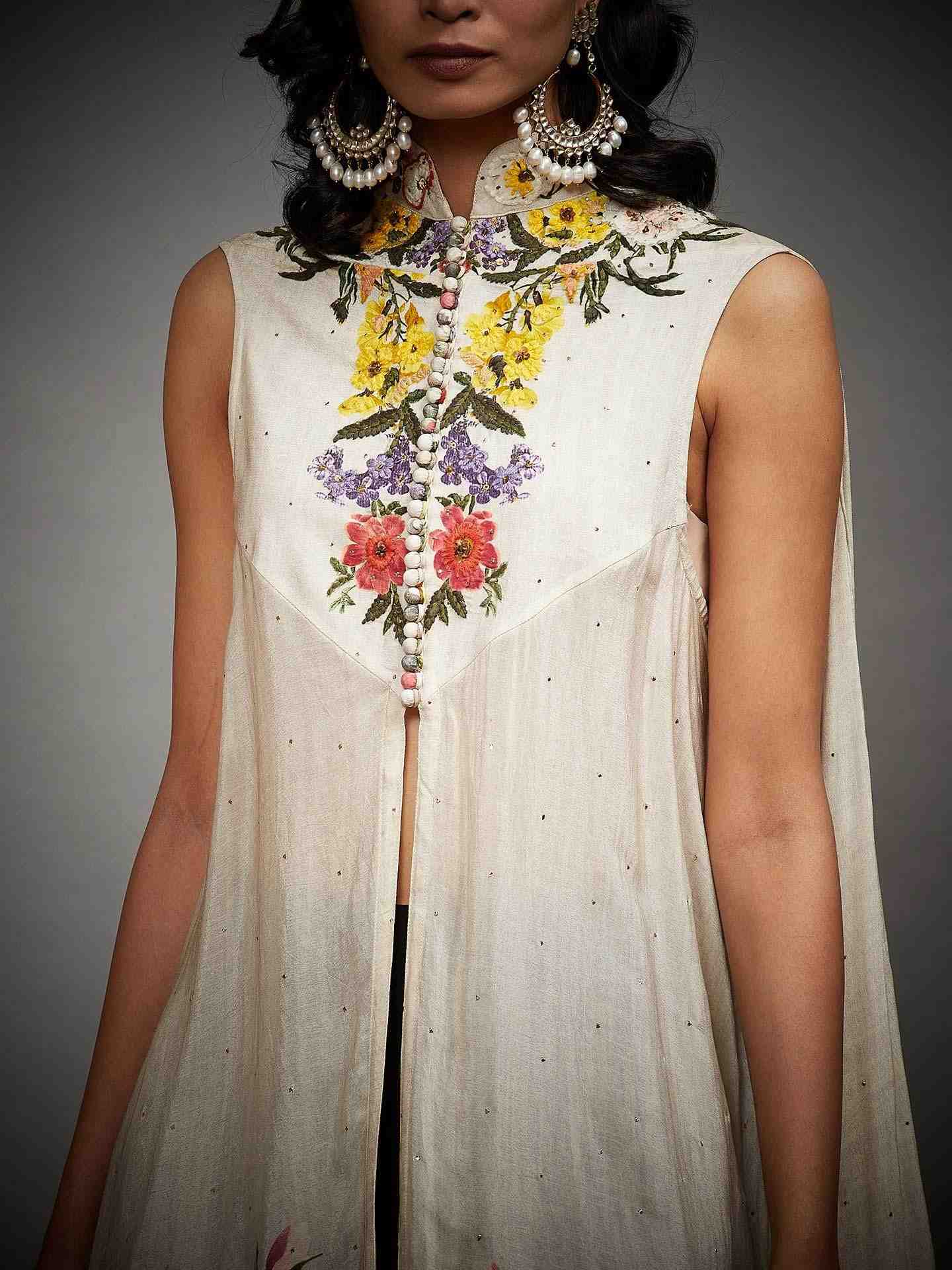 Offwhite & Multi Rawana Jacket