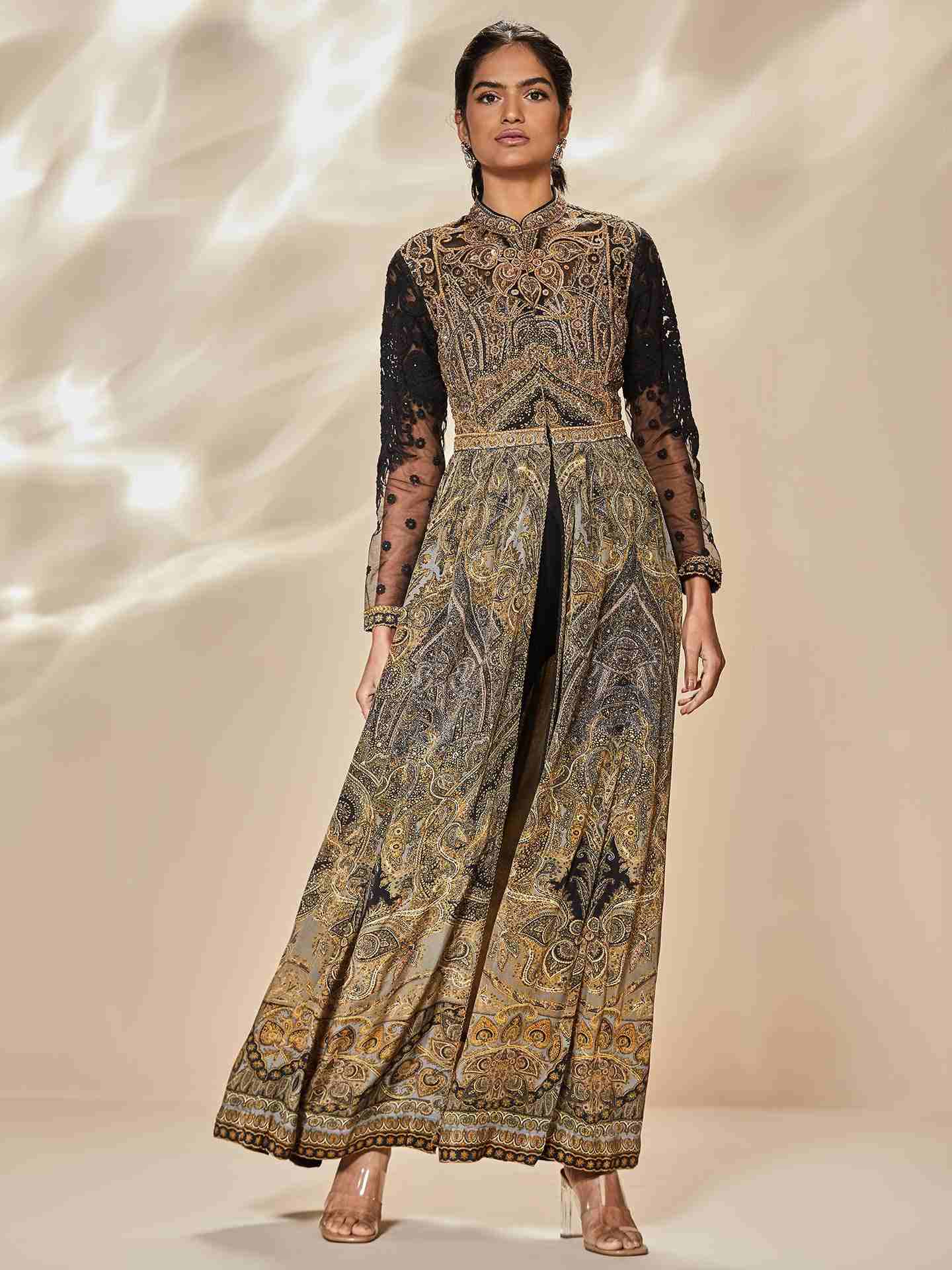 Black & Beige Niscira Jacket