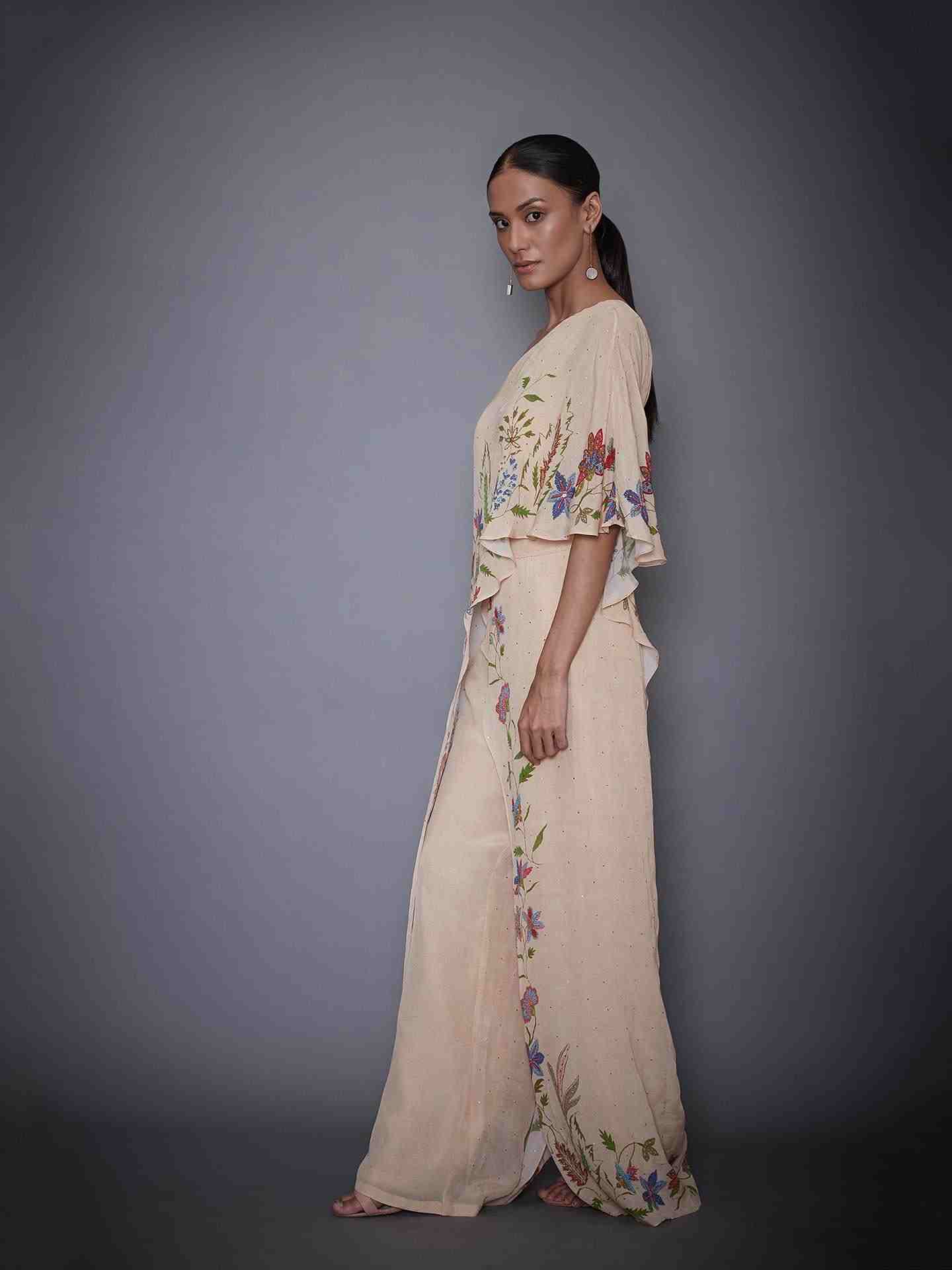 Light Beige & Multi Baroque Garden Jumpsuit