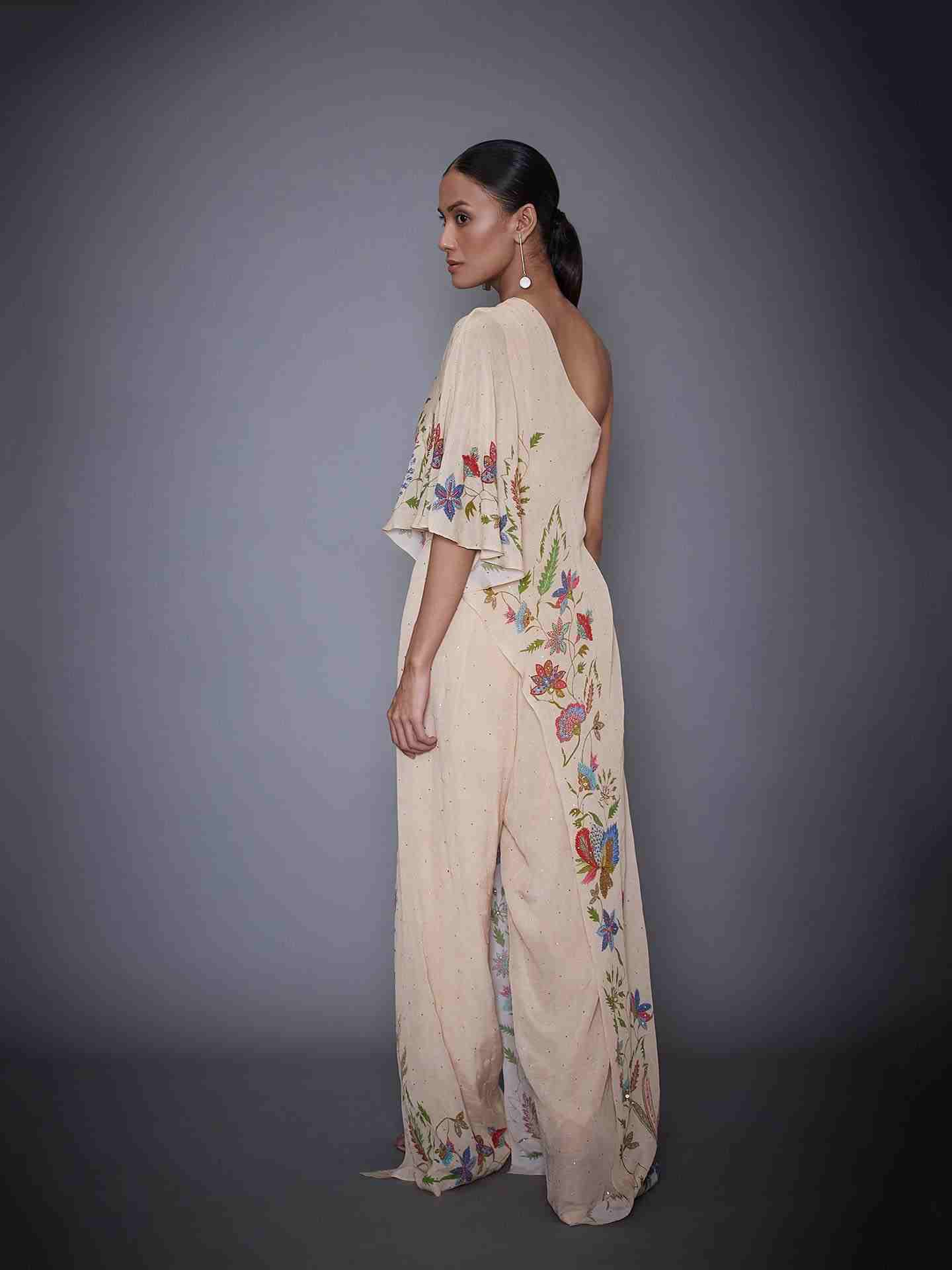 Light Beige & Multi Baroque Garden Jumpsuit
