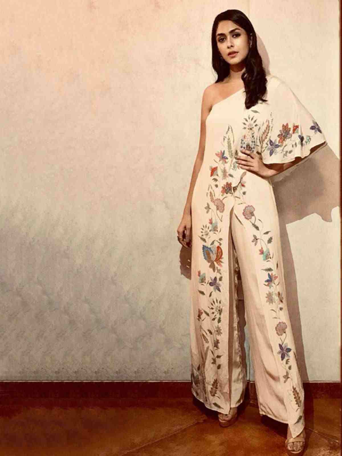 Light Beige & Multi Baroque Garden Jumpsuit