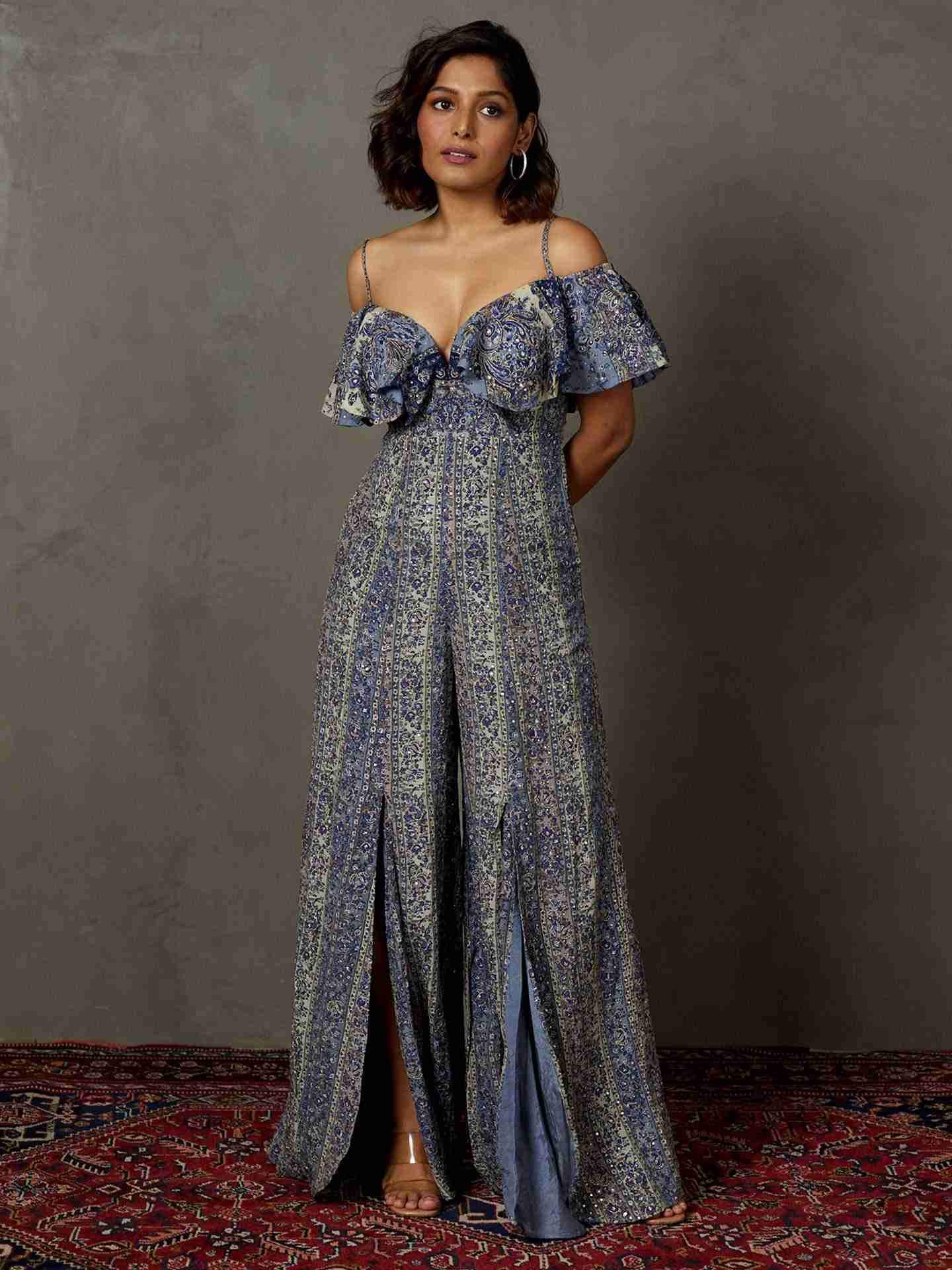 Prussian Blue Magnolia Jumpsuit