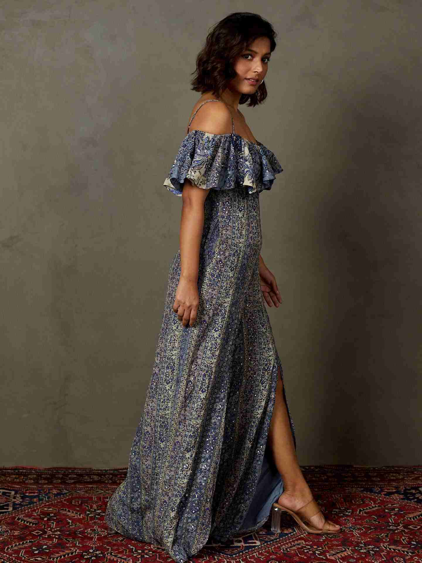 Prussian Blue Magnolia Jumpsuit